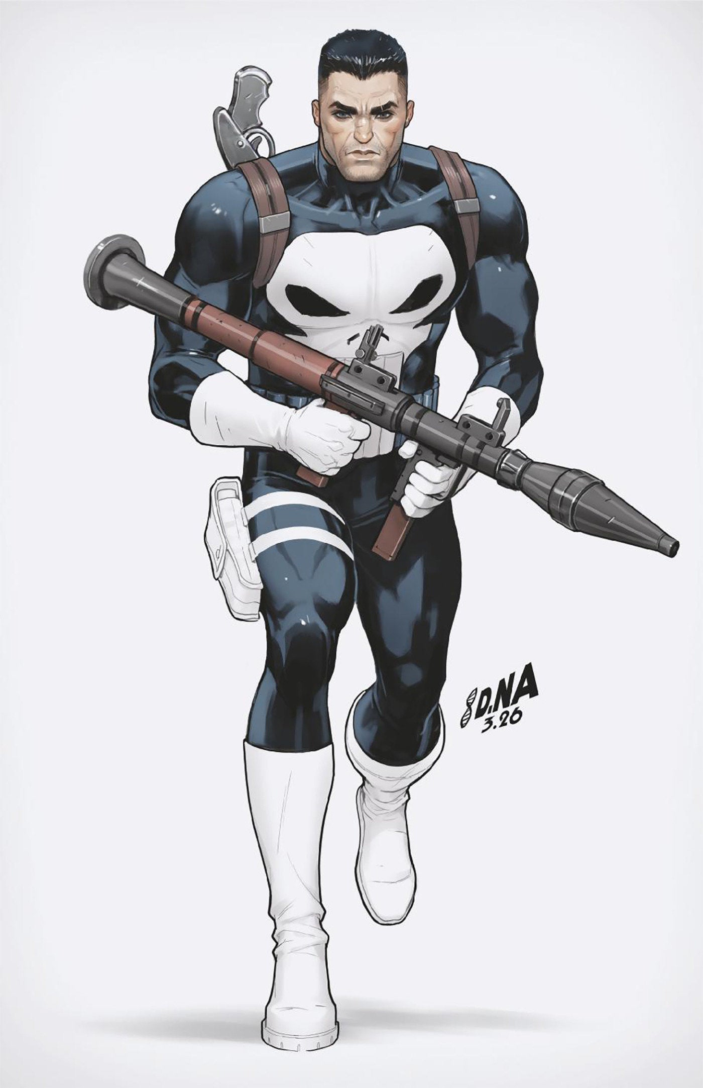 Punisher #3 1:50 David Nakayama Color Block White Full Art Variant