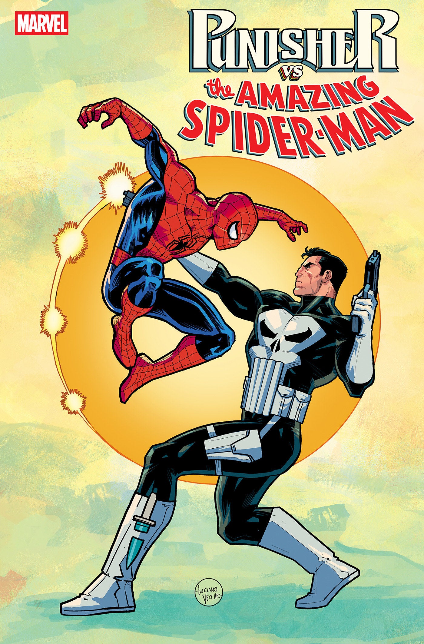 Punisher vs. Spider-Man #3 1:25 Luciano Vecchio Variant