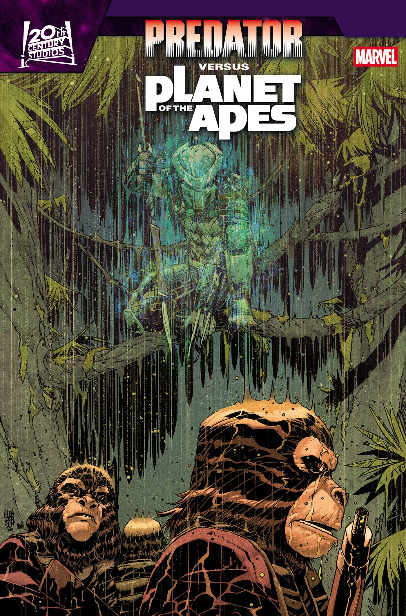 Predator vs. The Planet Of The Apes #2 1:25 Mike Henderson Variant (VF/NM)