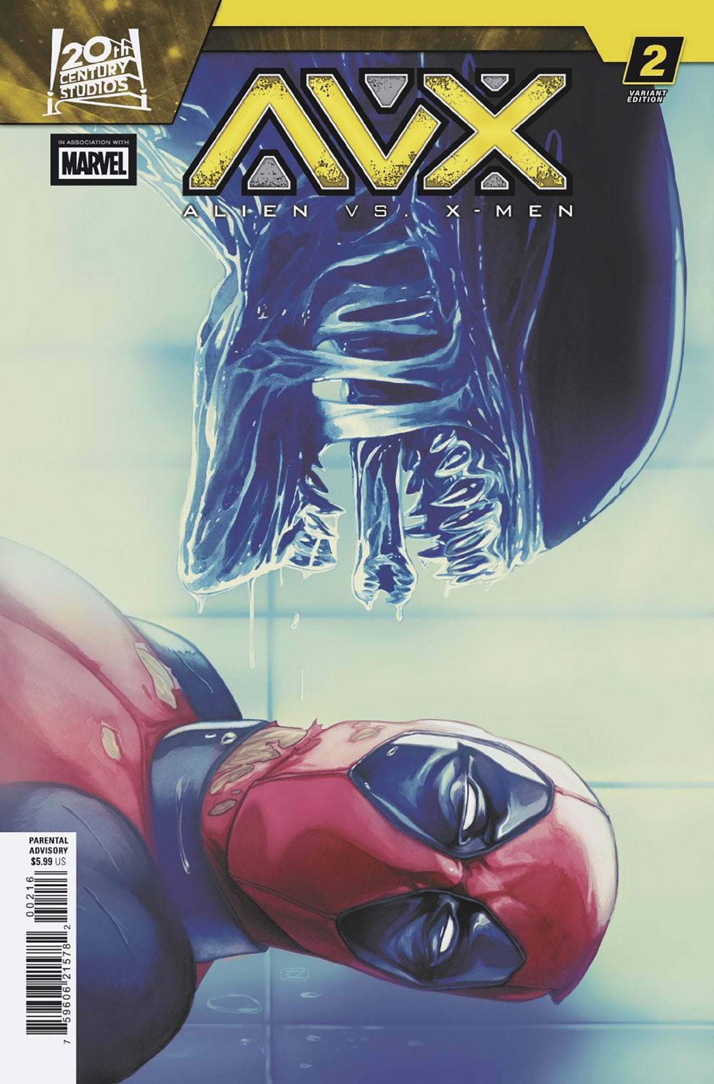 Alien vs. X-Men #2 1:25 Nimit Malavia Variant (VF/NM)