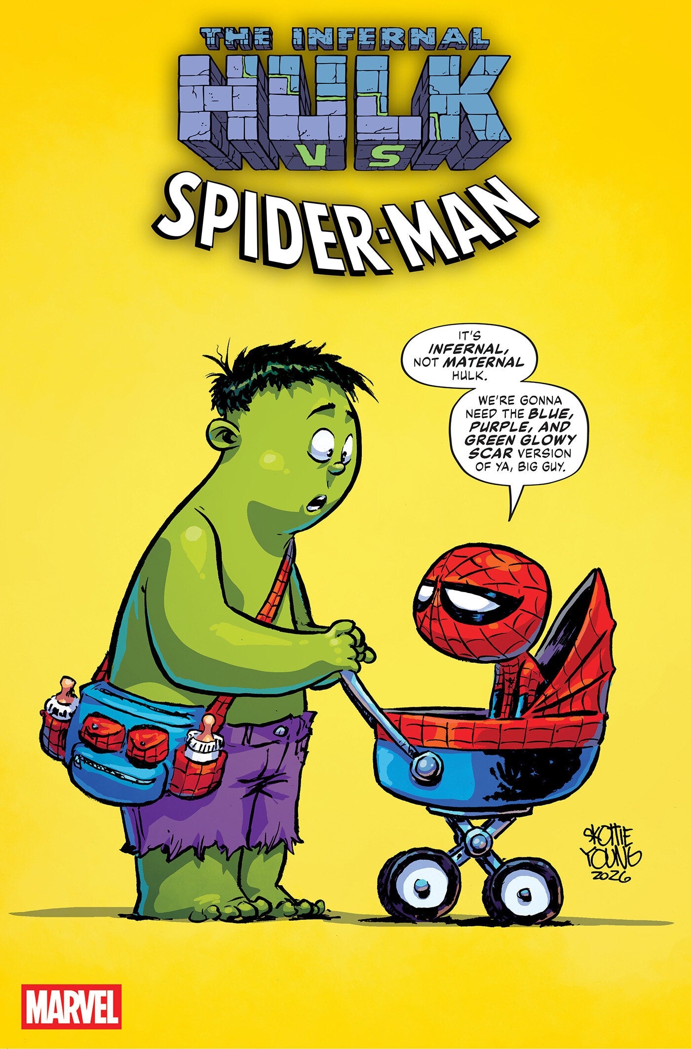 Infernal Hulk vs. Spider-Man #1 Skottie Young Variant