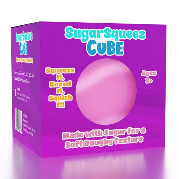 SugarSqueez Cube Squishy Fidget Sugar Stress Ball