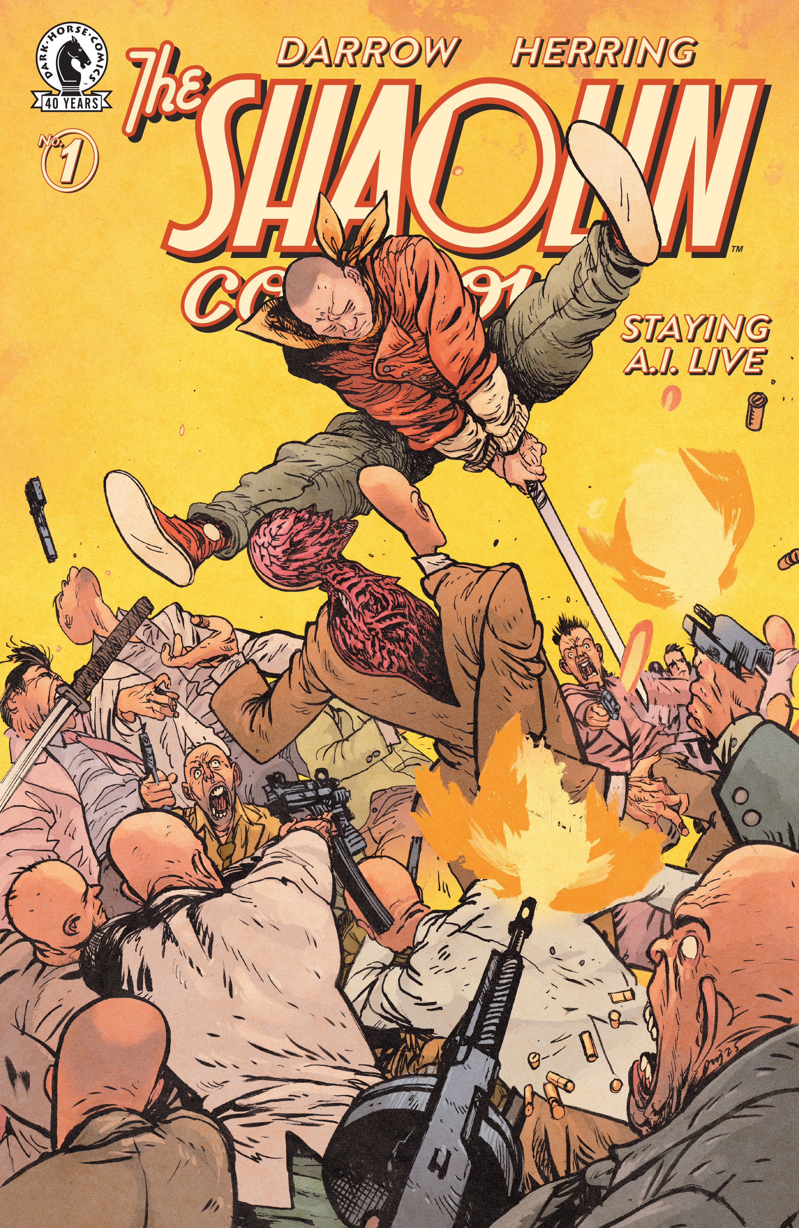 Shaolin Cowboy: Staying A.I.Live #1 1:15 Cover D (Daniel Warren Johnson)