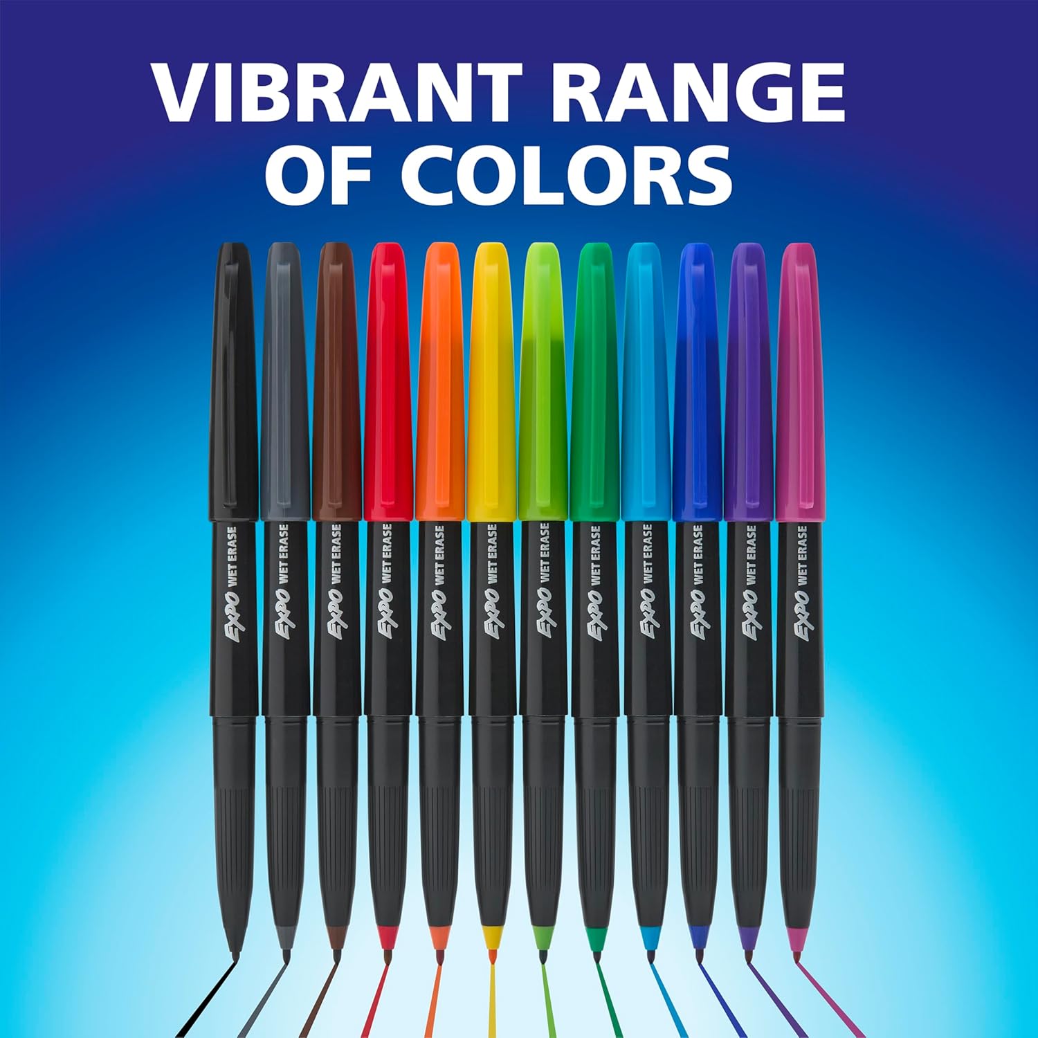 EXPO Wet Erase Marker Set - Fine Tip