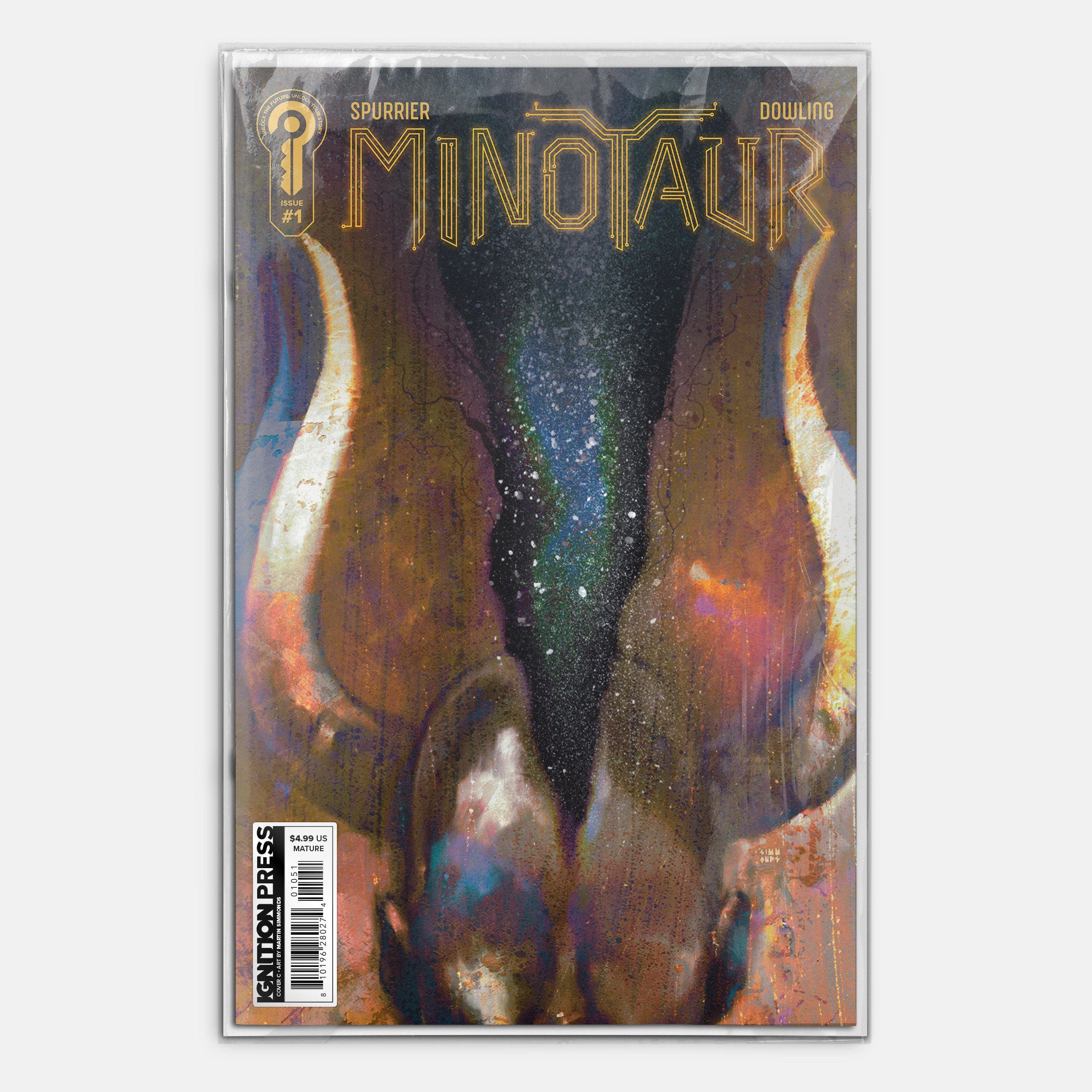 Minotaur #1 1:20 Cover C Simmonds Signed