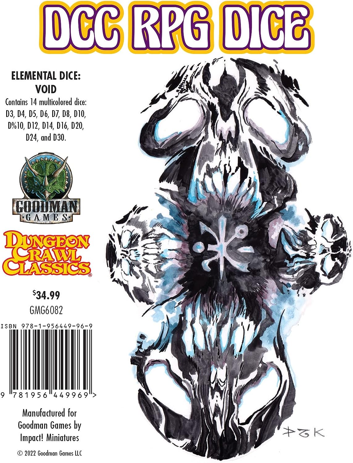 RPG Dice Set Elemental Dice: Void