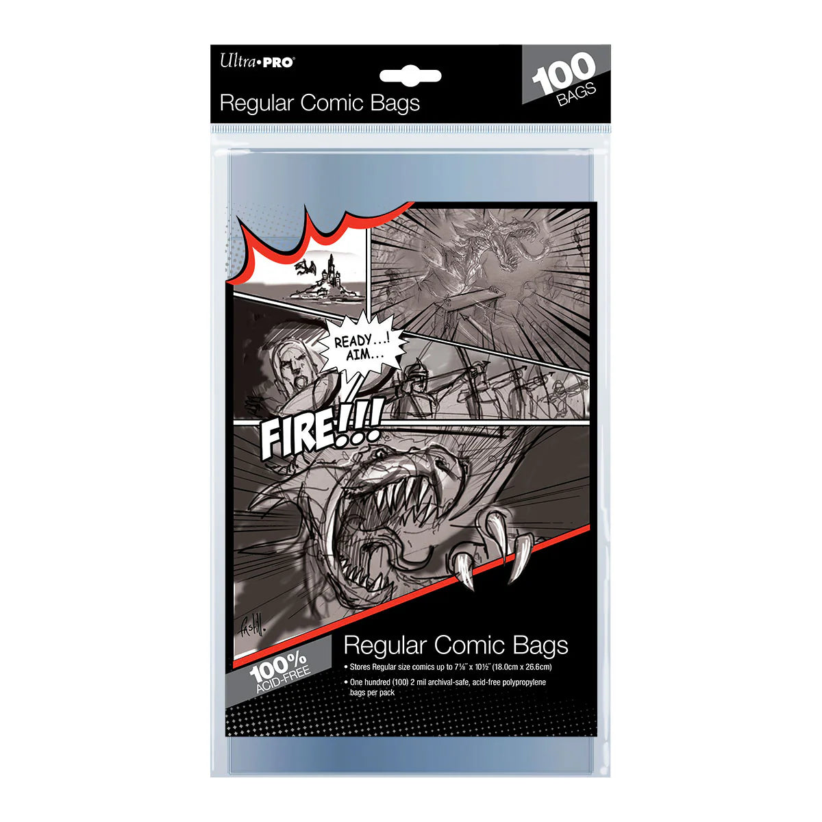 Ultra Regular/Silver Comic Bags