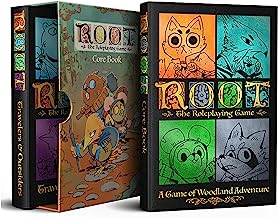 Root- The Roleplaying Game Deluxe Edition - Set Includes Core Rulebook & Travelers & Outsiders Supplement, Alternate Foil Stamped Cover & Lush Hard Slipcase