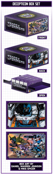 Transformers: Til All Are One Kickstarter Exclusive Compendium Box Set - Decepticon Edition