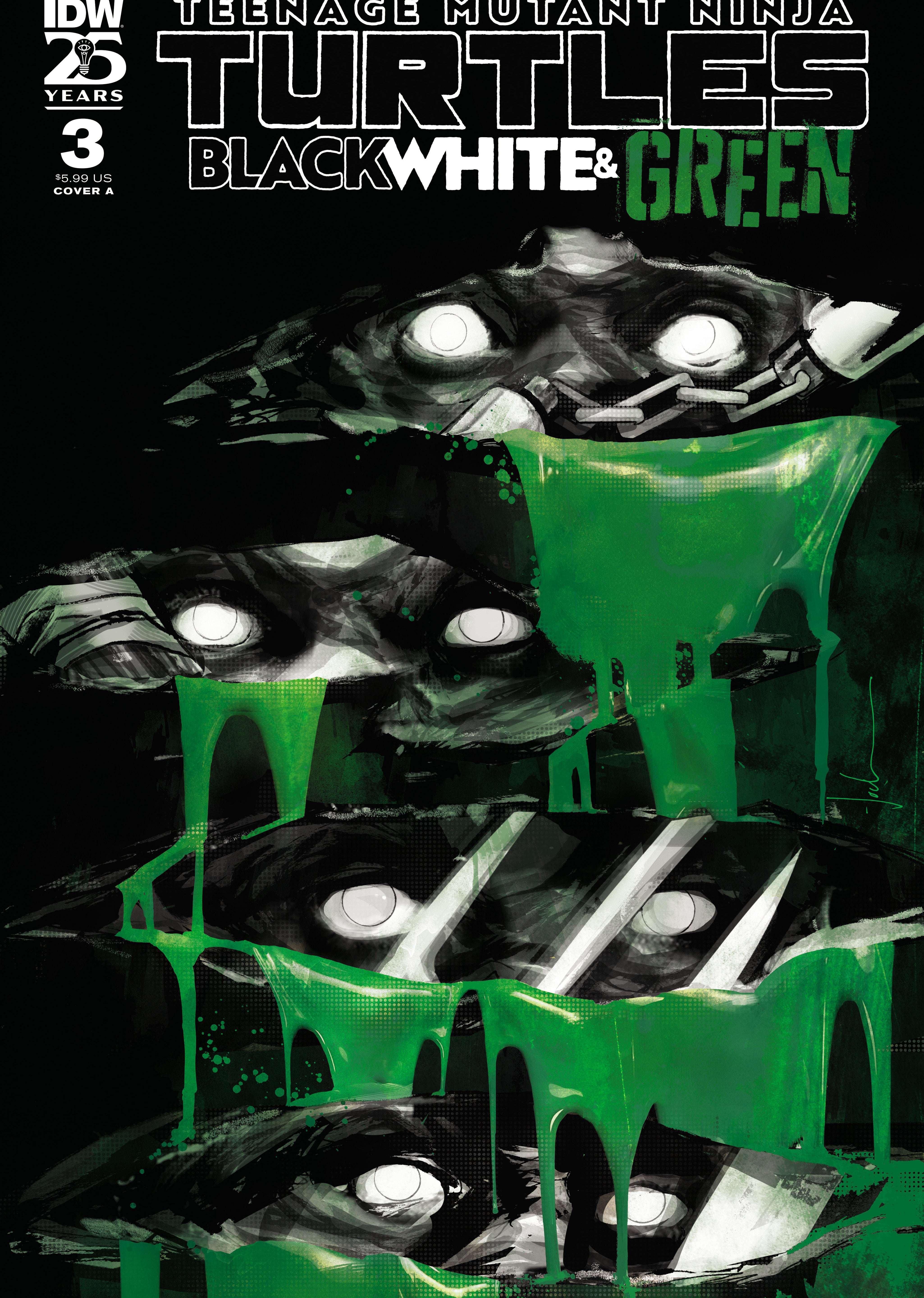 Teenage Mutant Ninja Turtles: Black, White, And Green #3 Cover A (Jock)