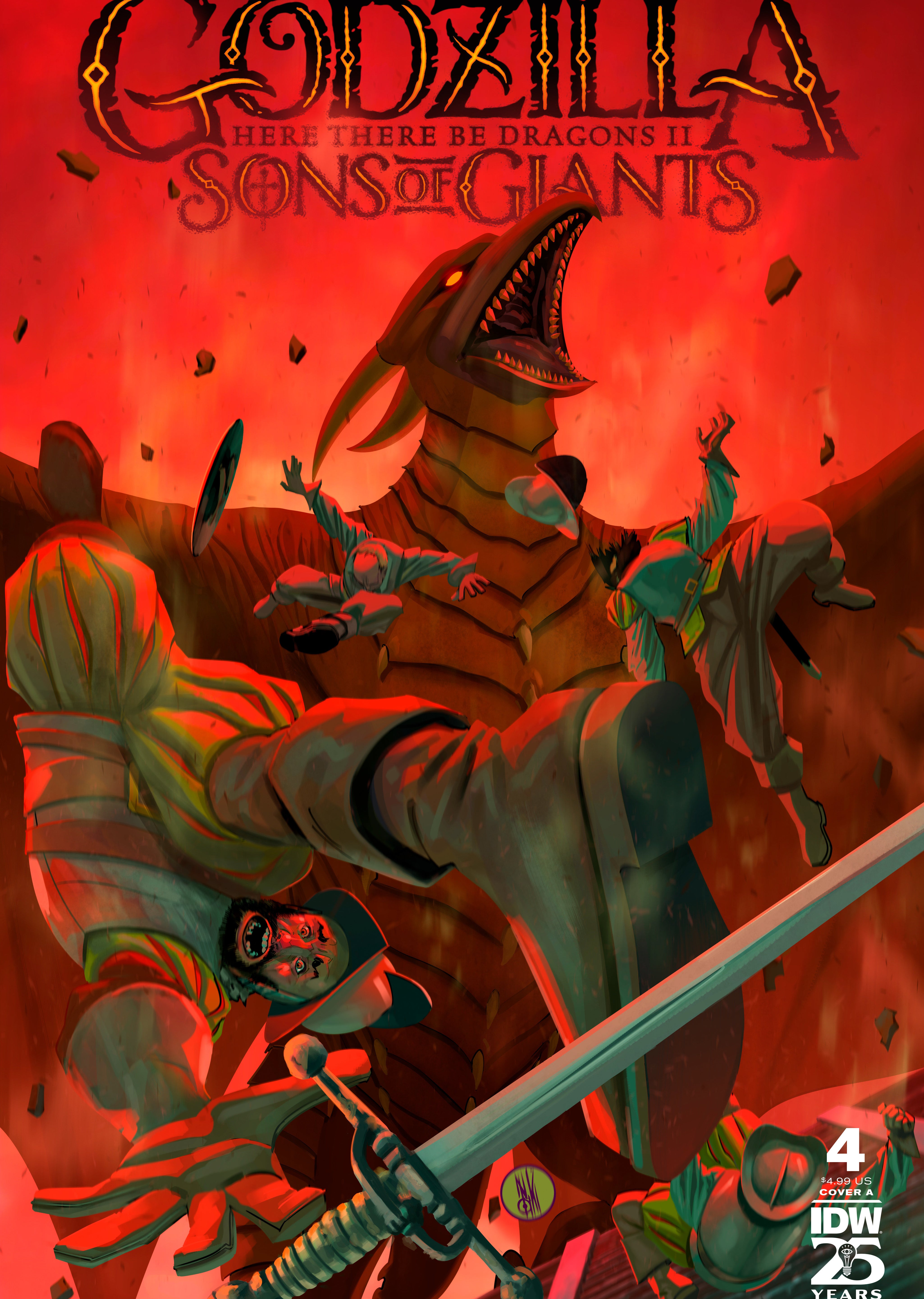 Godzilla: Here There Be Dragons II—Sons Of Giants #4 Cover A (Miranda)
