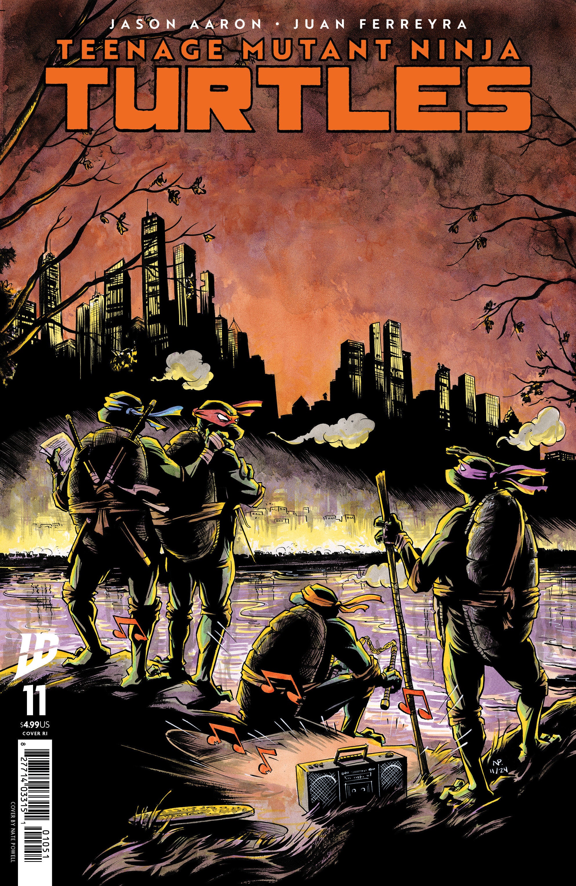 Teenage Mutant Ninja Turtles #11 1:25 Variant Ri (Powell)