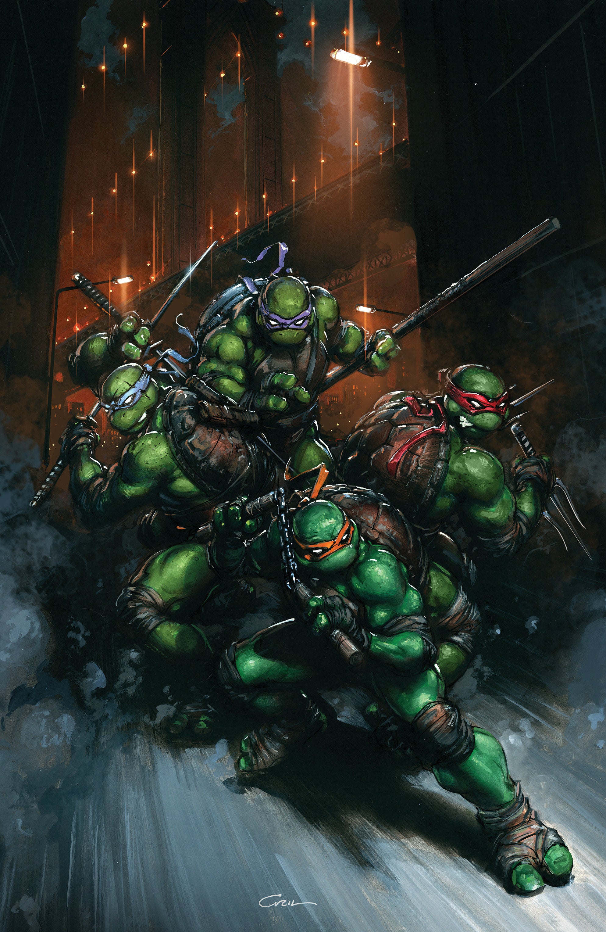 Teenage Mutant Ninja Turtles #13 1:50 RI Variant (Crain Full Art)