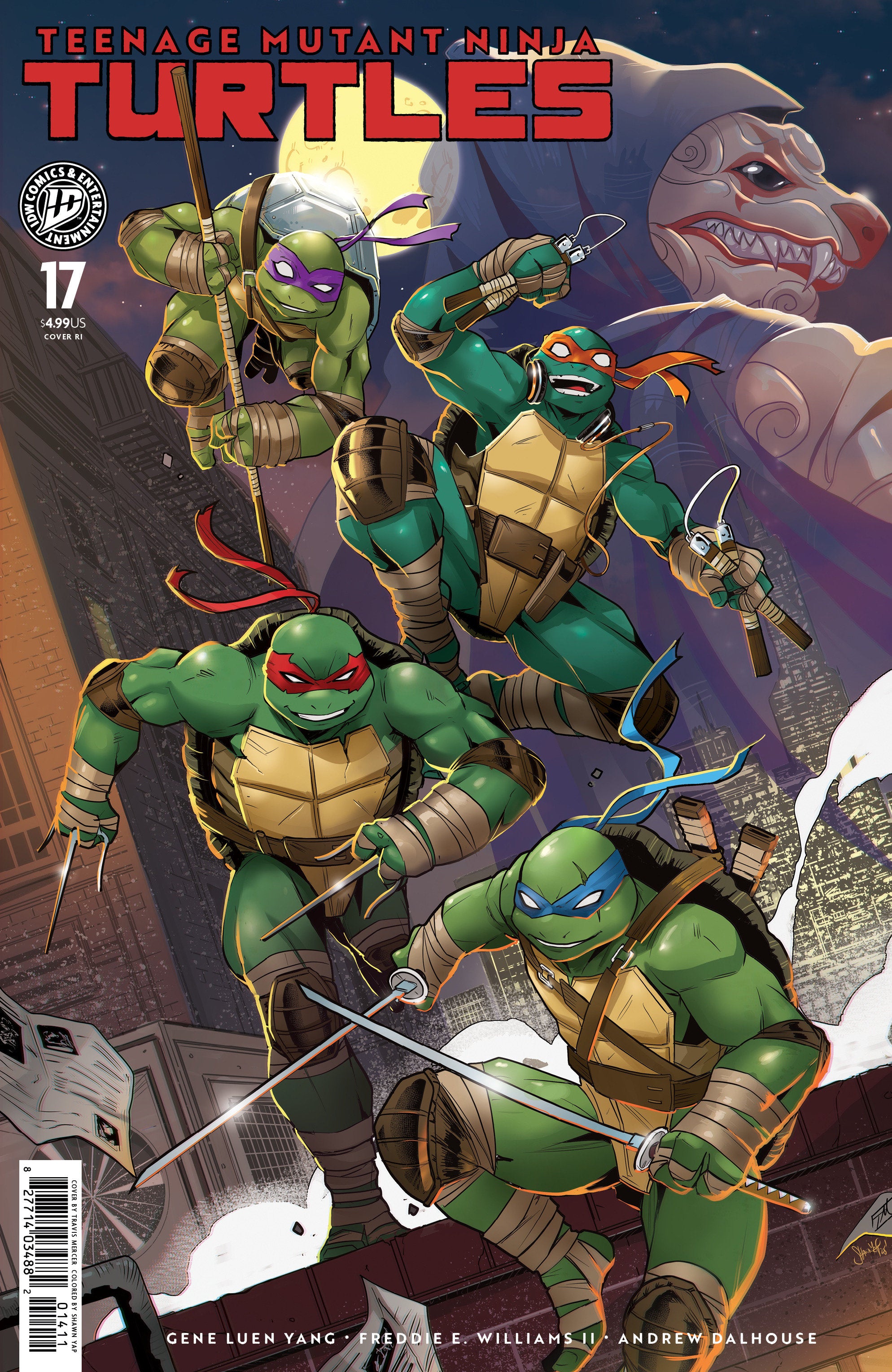 Teenage Mutant Ninja Turtles #17 1:25 RI Variant (Mercer