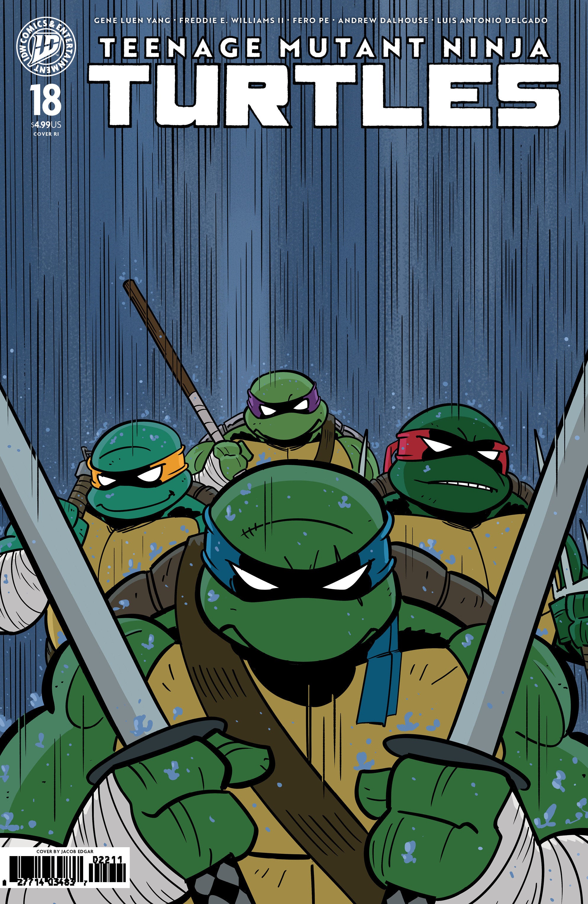 Teenage Mutant Ninja Turtles #18 1:25 RI Variant (Edgar)