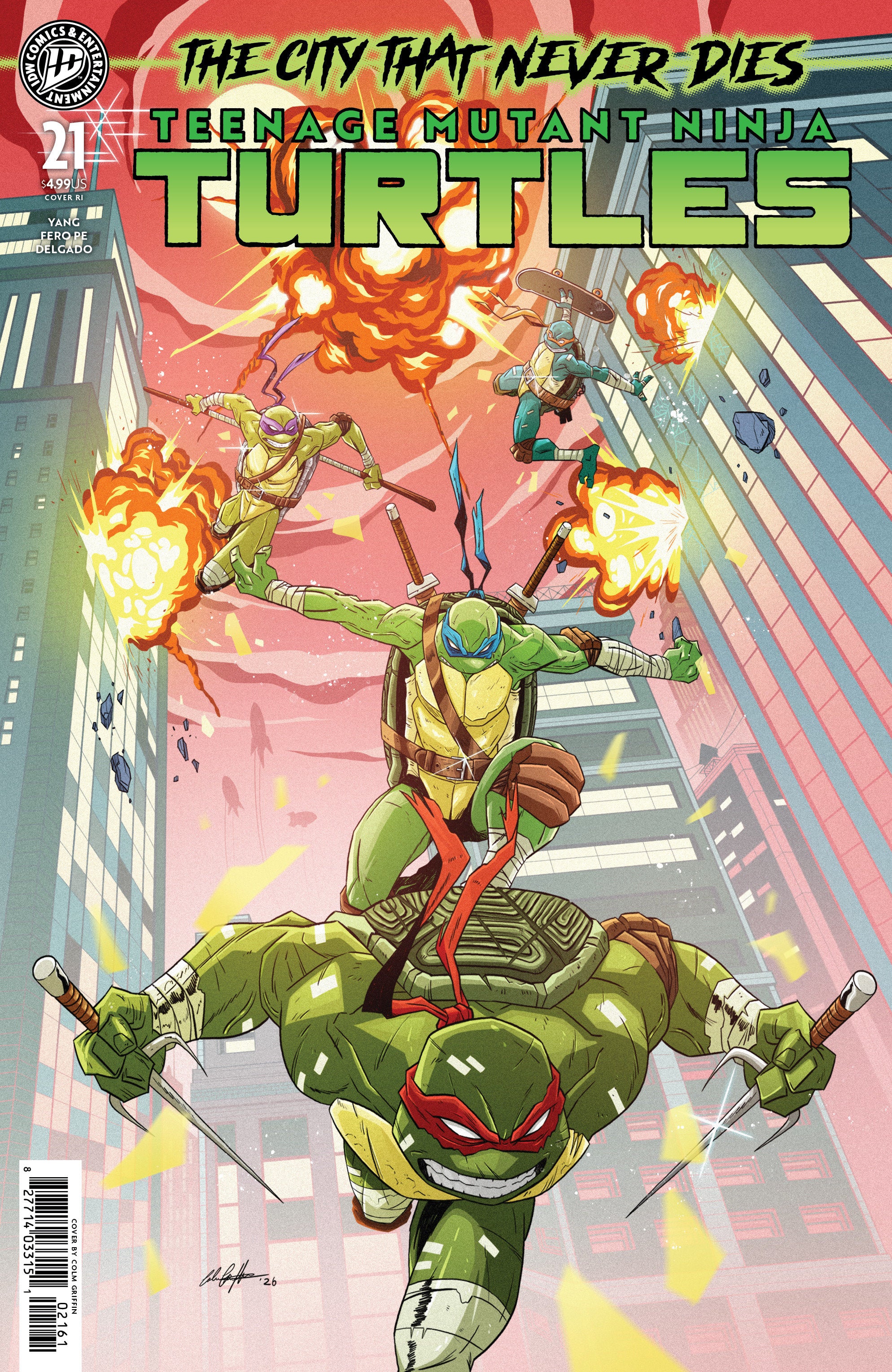 Teenage Mutant Ninja Turtles #21 1:25 RI Variant (Griffin)