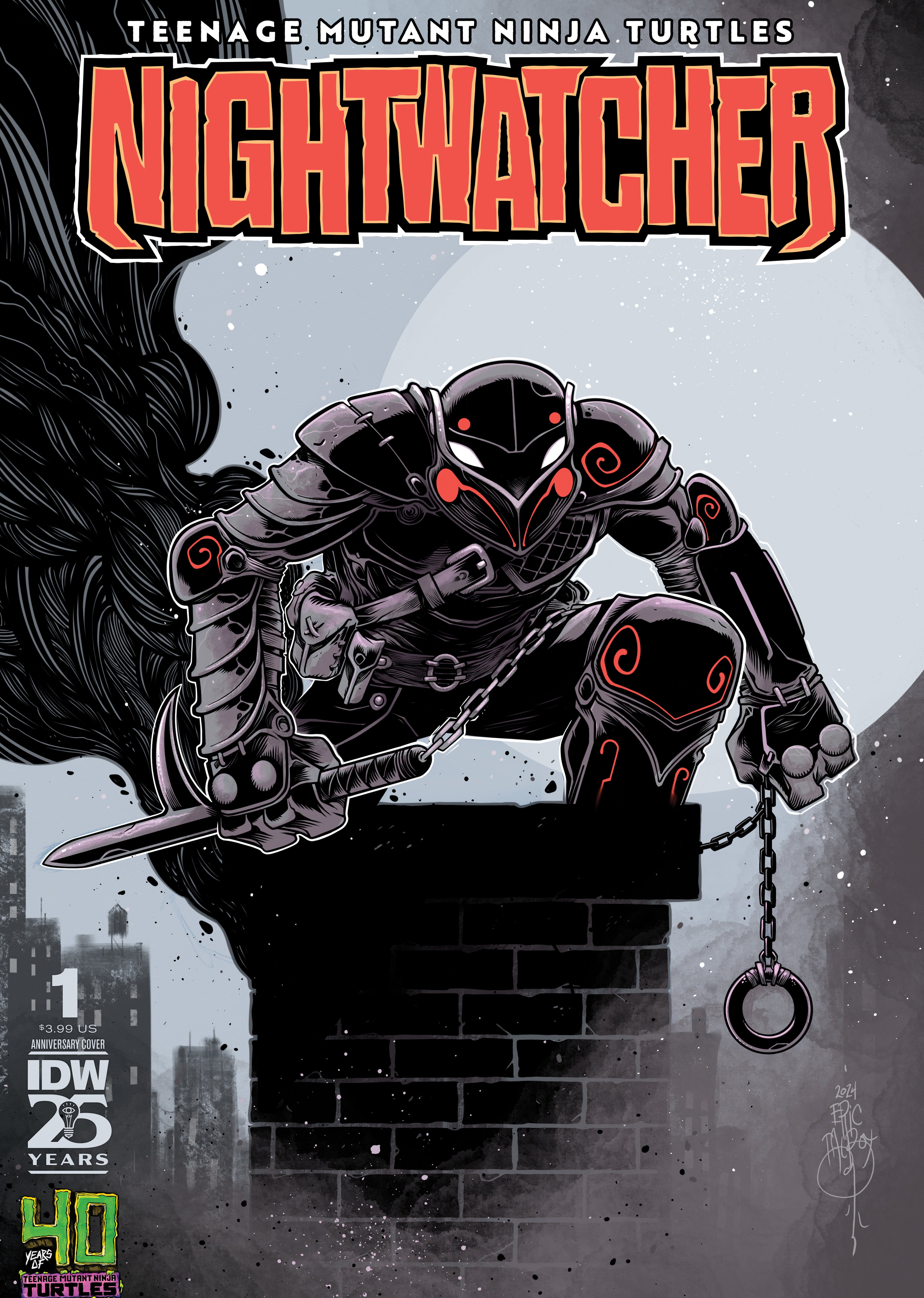 Teenage Mutant Ninja Turtles: Nightwatcher #1 Variant 40th Anniversary (Talbot)