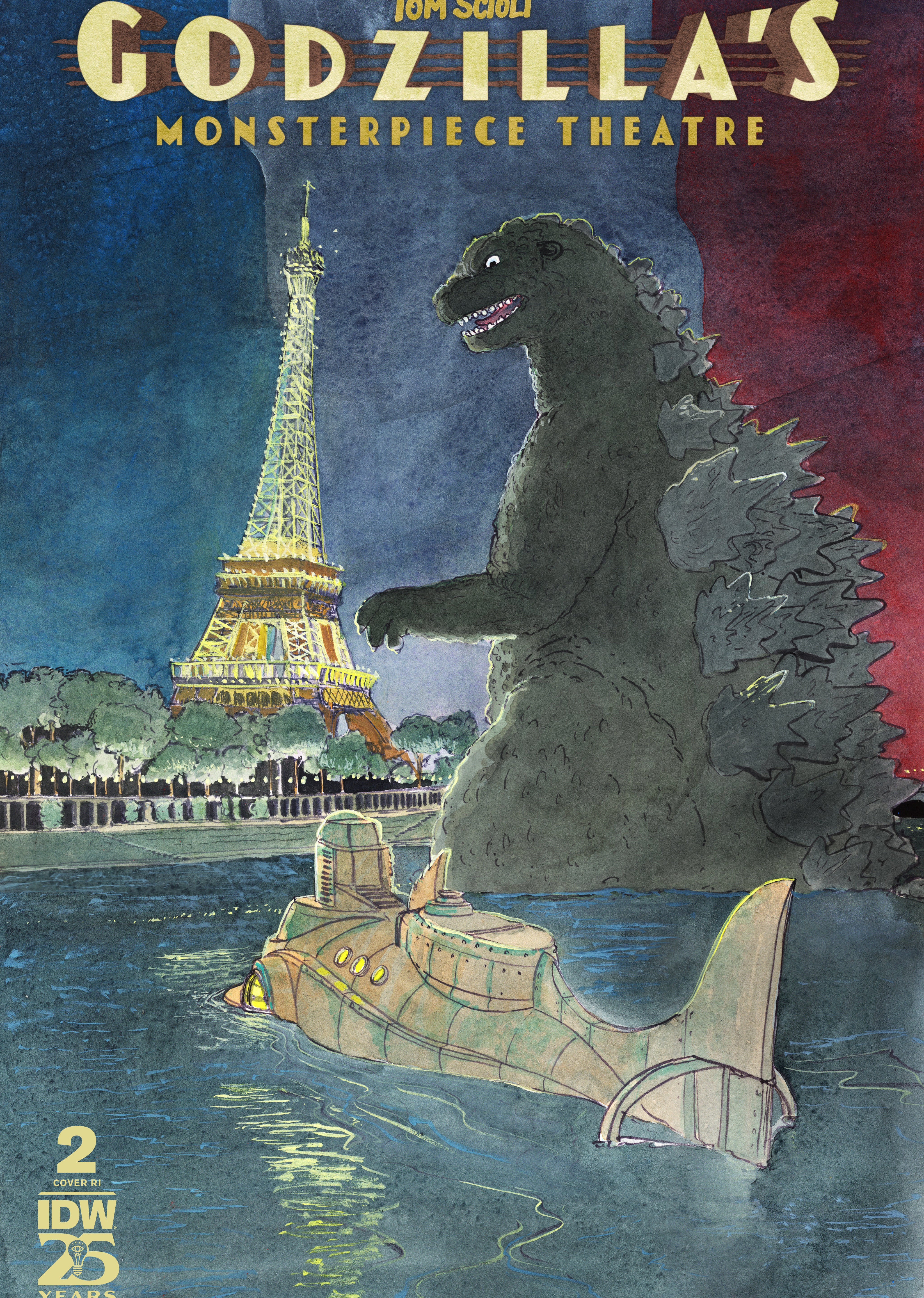 1:10 Godzilla’s Monsterpiece Theatre #2 1:10 Variant