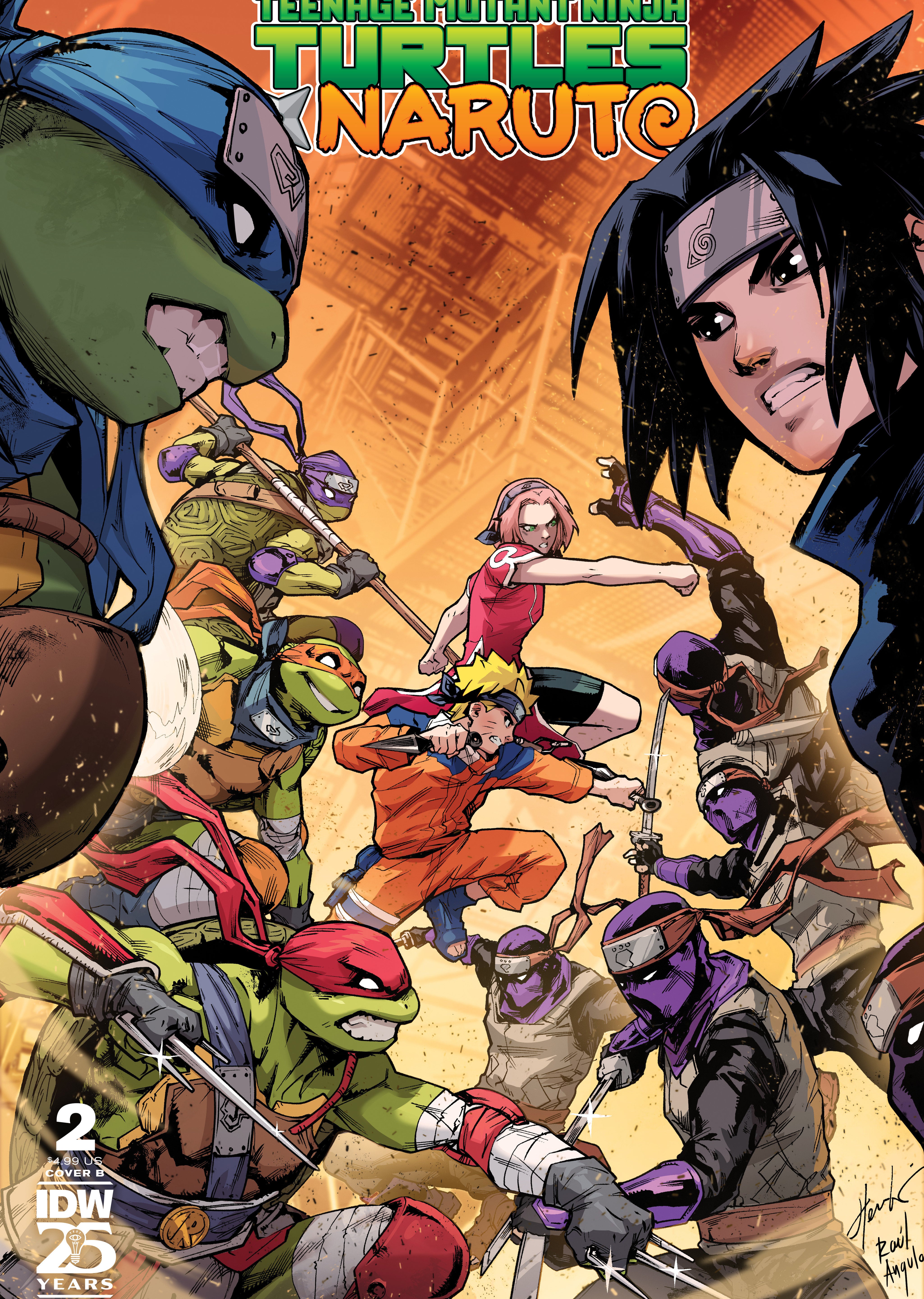 Teenage Mutant Ninja Turtles X Naruto #2 Variant B (Prasetya)