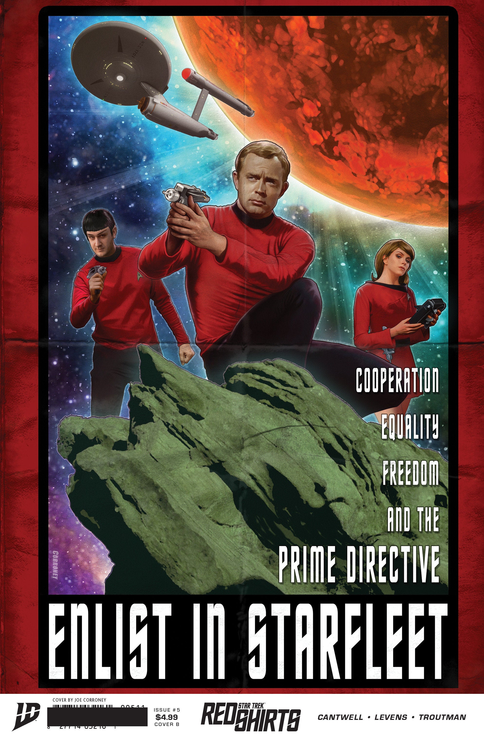 Star Trek: Red Shirts #5 Variant B (Corroney Federation Recruitment)