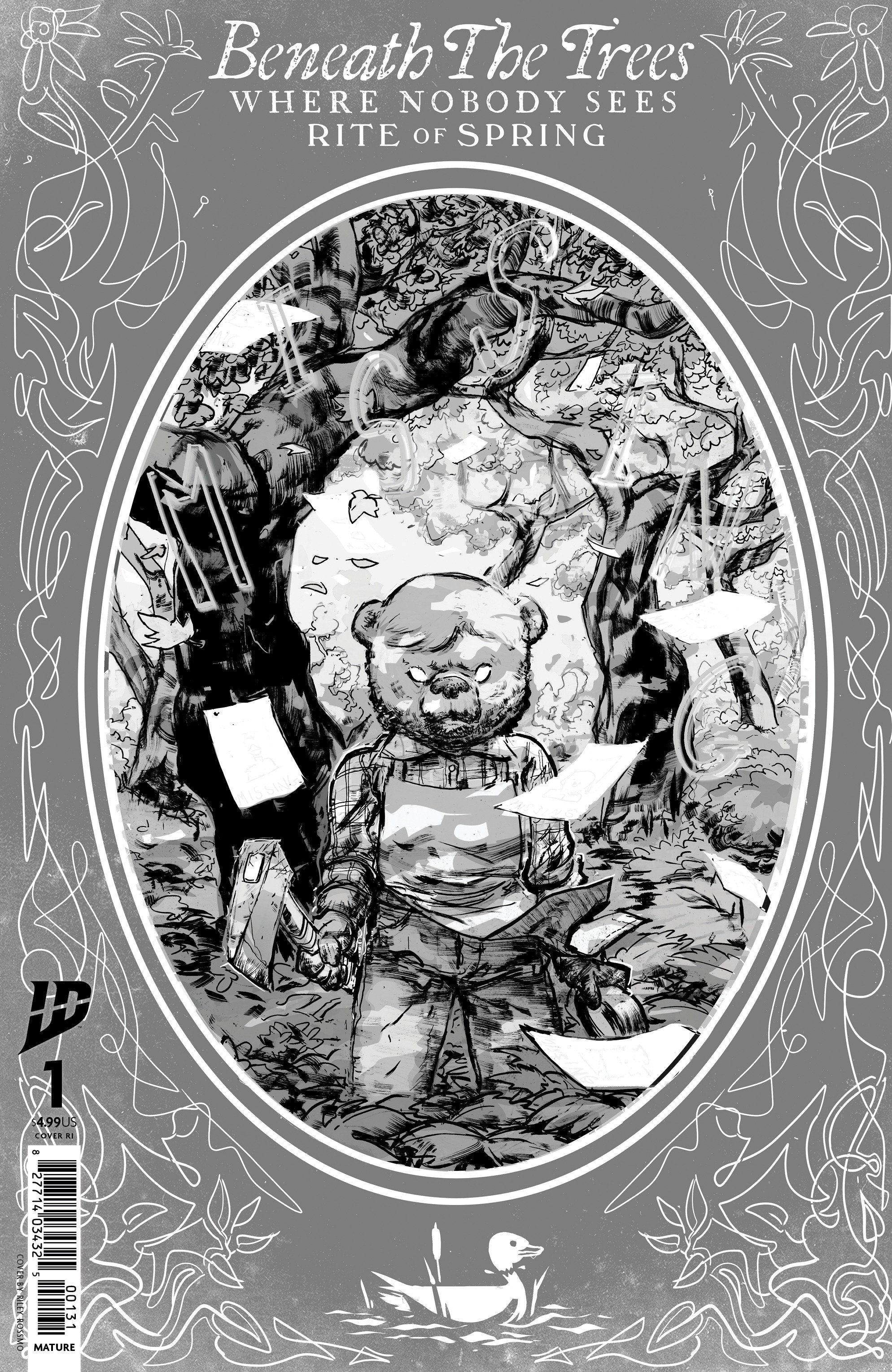 Beneath The Trees Where Nobody Sees: Rite Of Spring #1 1:50 Variant Ri (Rossmo Storybook Variant Black & White)