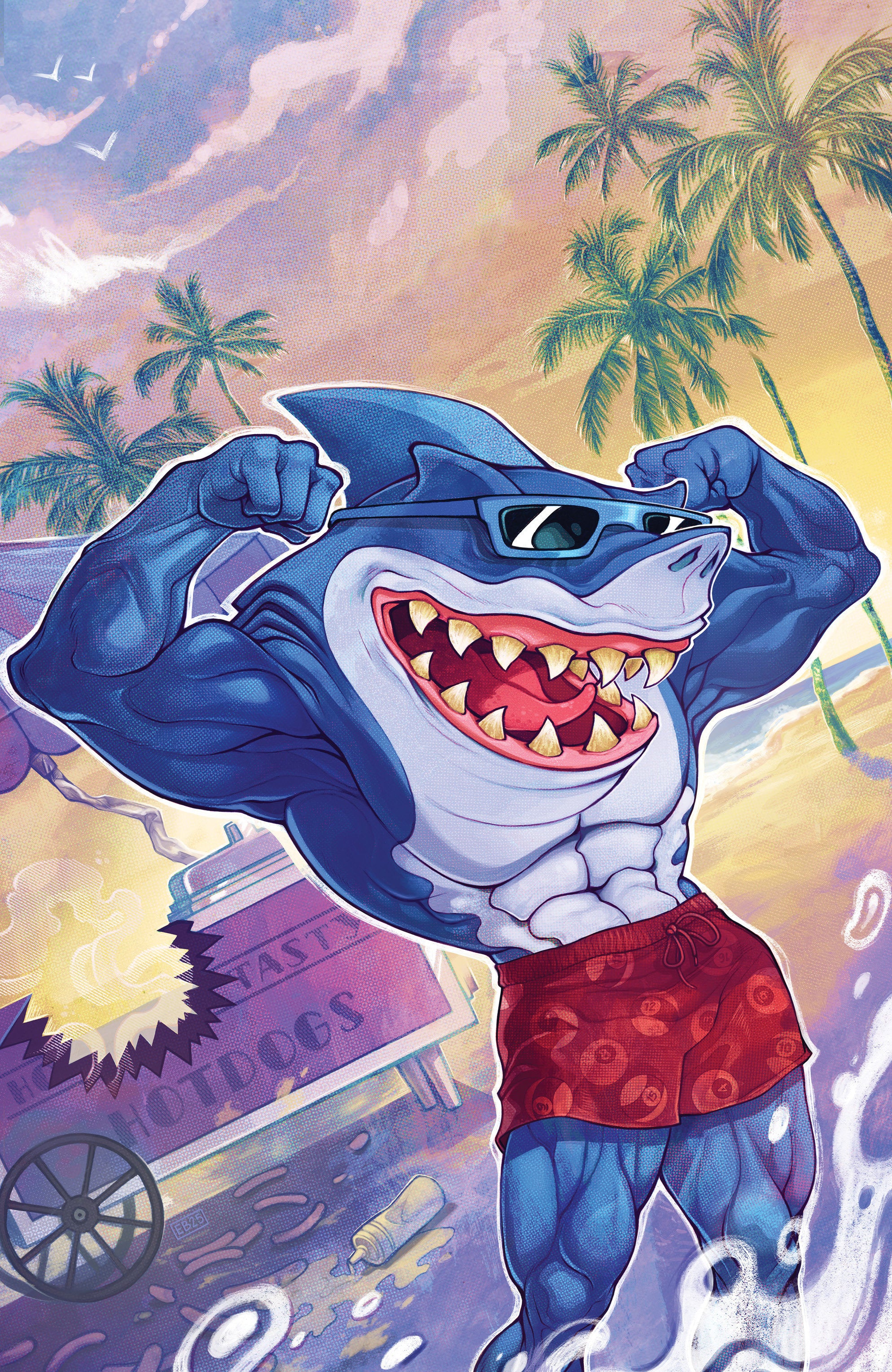Street Sharks #1 1:10 Variant (Beals Full Art)