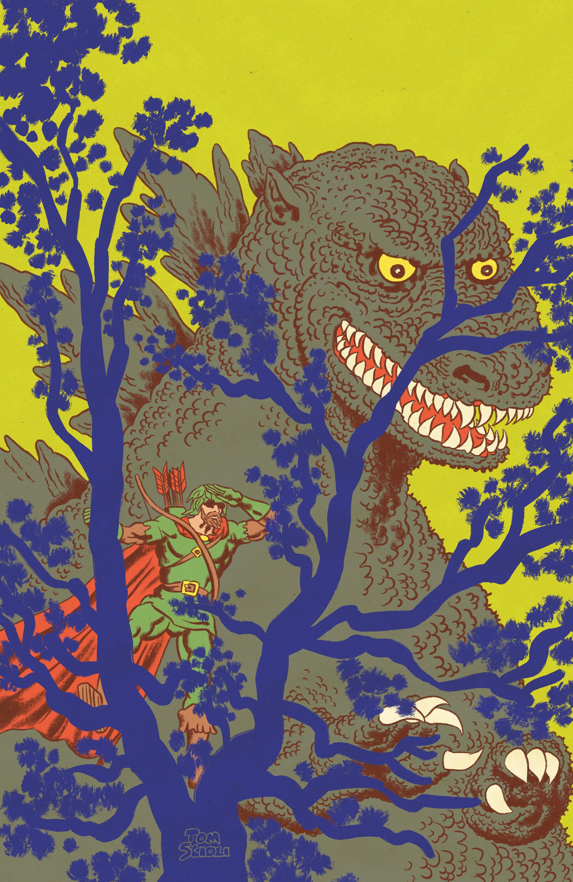 Godzillas Monsterpiece Theatre Presents: Romeo & Juliet & Godzilla 1:10 RI Variant (Scioli Robin Hood Variant)