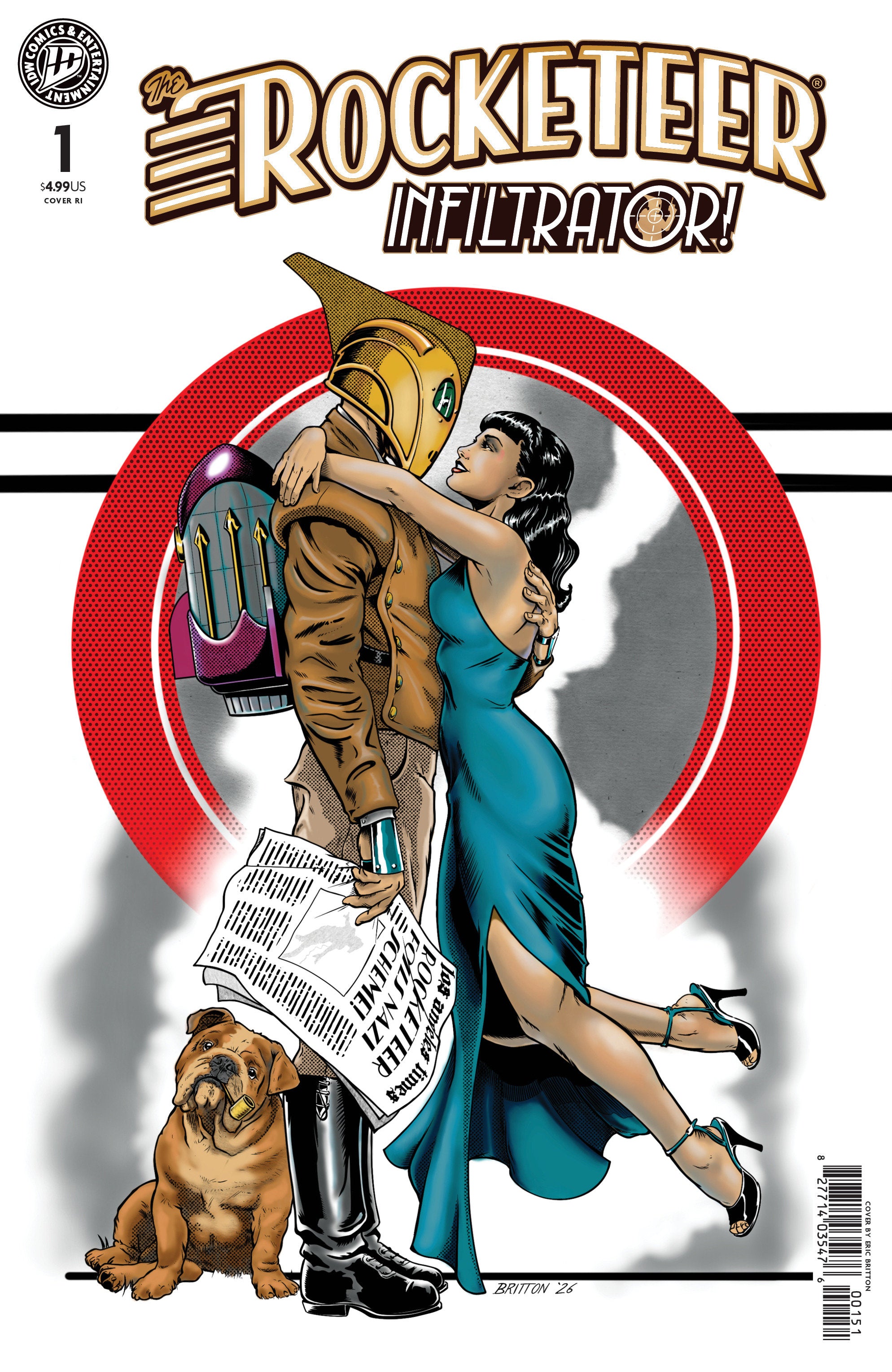The Rocketeer: Infiltrator! #1 1:10 RI Variant (Britton)