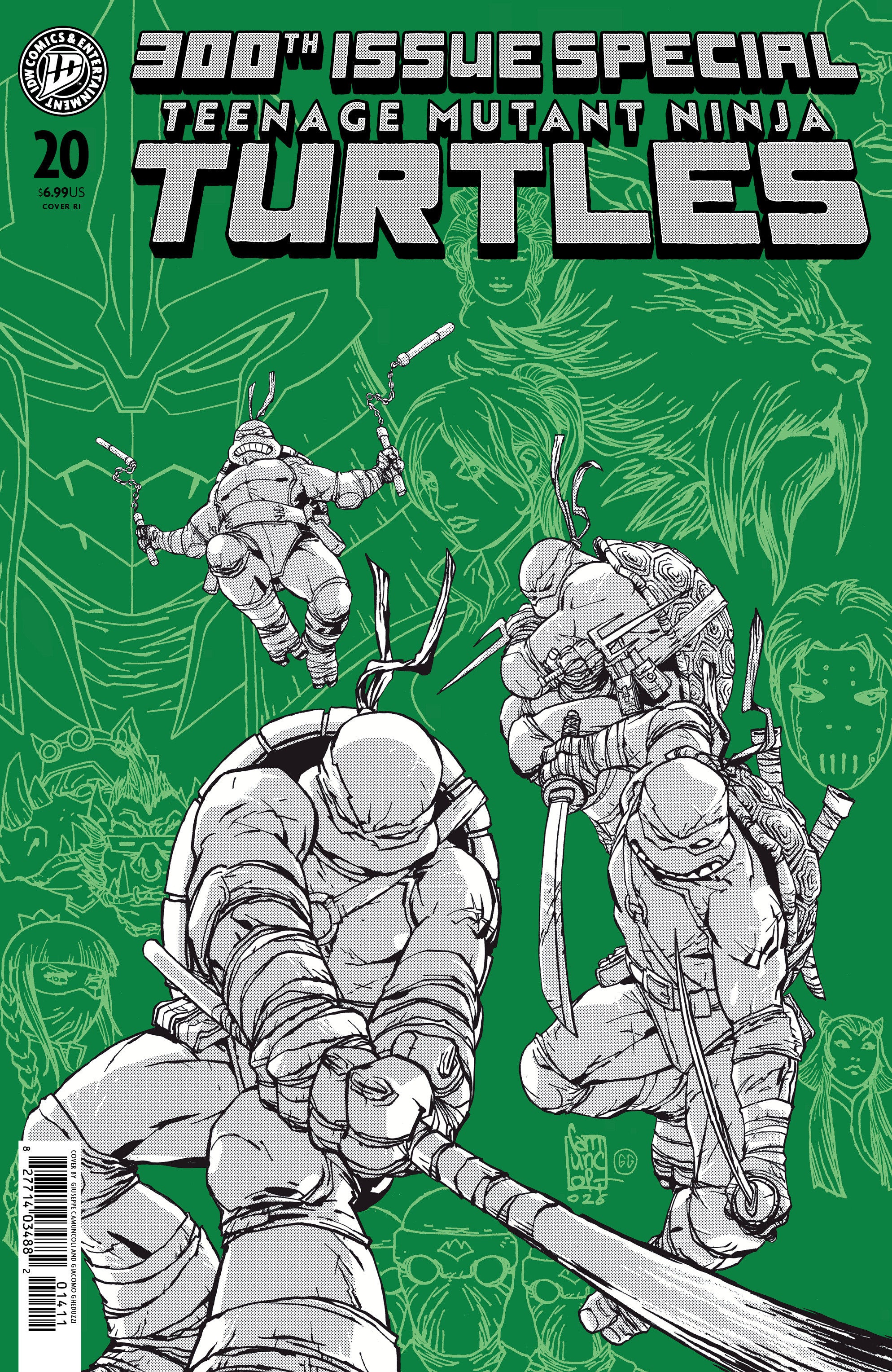 Teenage Mutant Ninja Turtles #20: 300th Issue Special 1:100 RI Variant (Camuncoli)