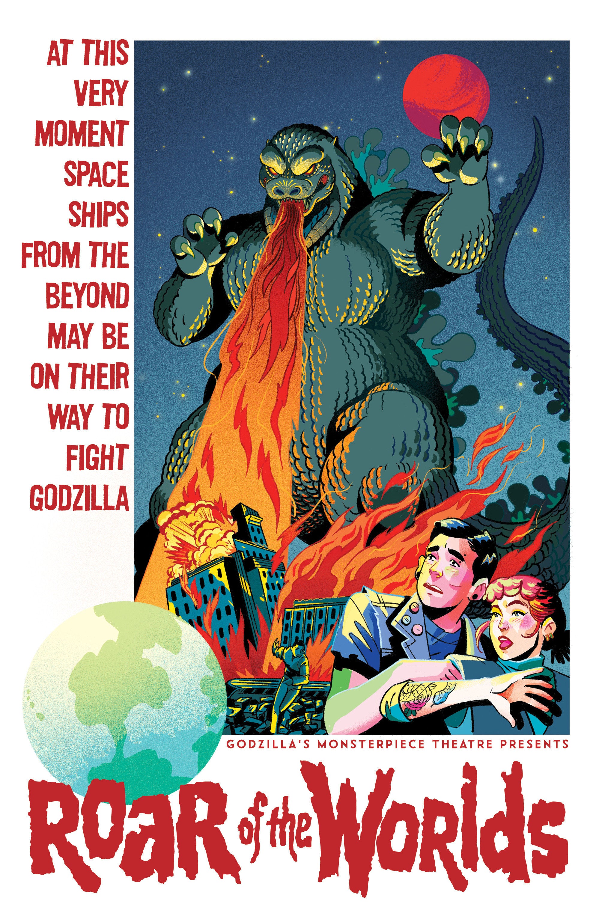 Godzilla's Monsterpiece Theatre Presents: Roar Of The Worlds 1:10 RI Variant (Goux)