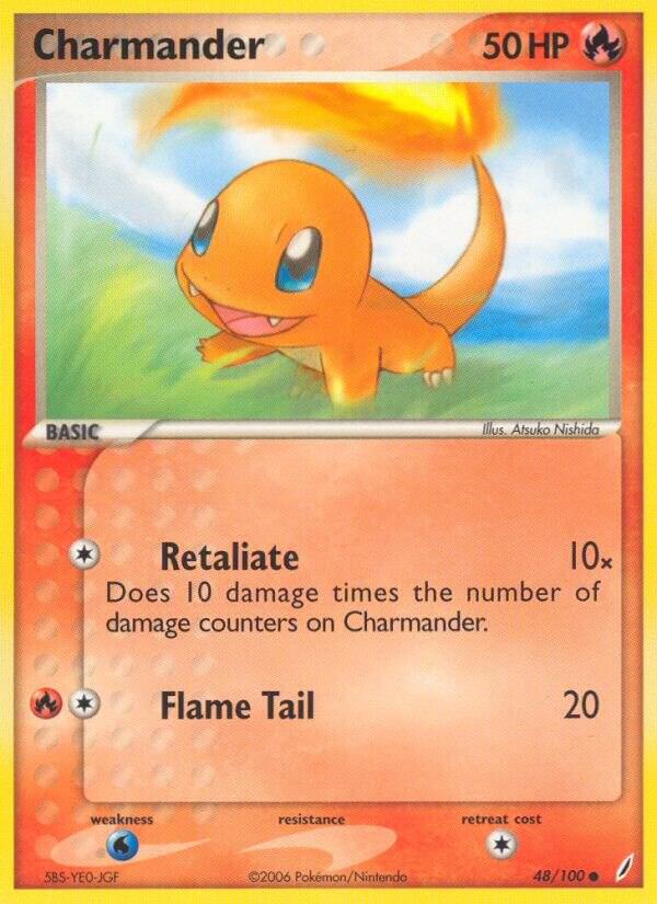 angry charmander pokemon card Charmander