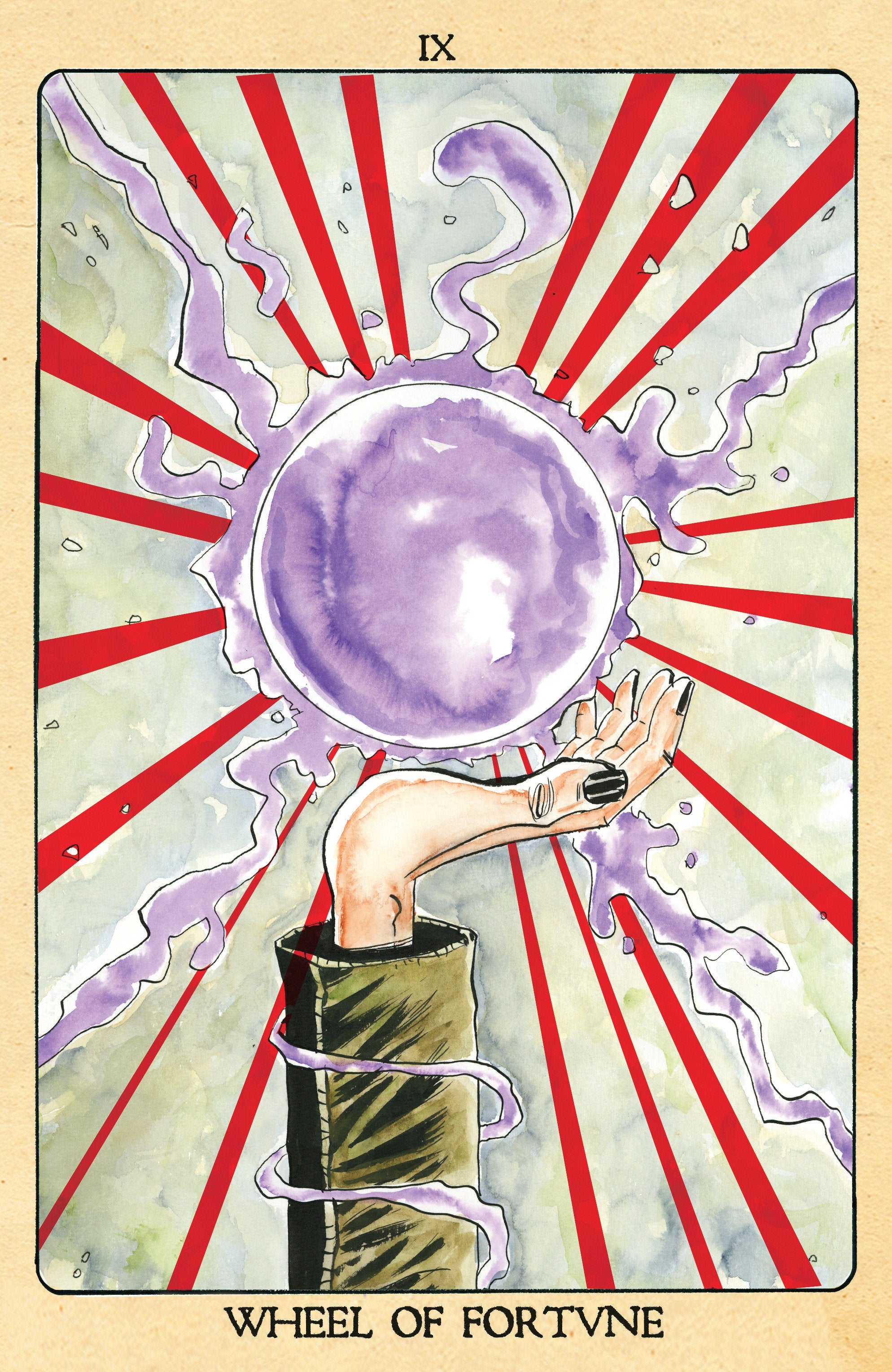 Minor Arcana #9 D 1:10 Variant Edition Tarot Card Variant (Full Art, Lemire)