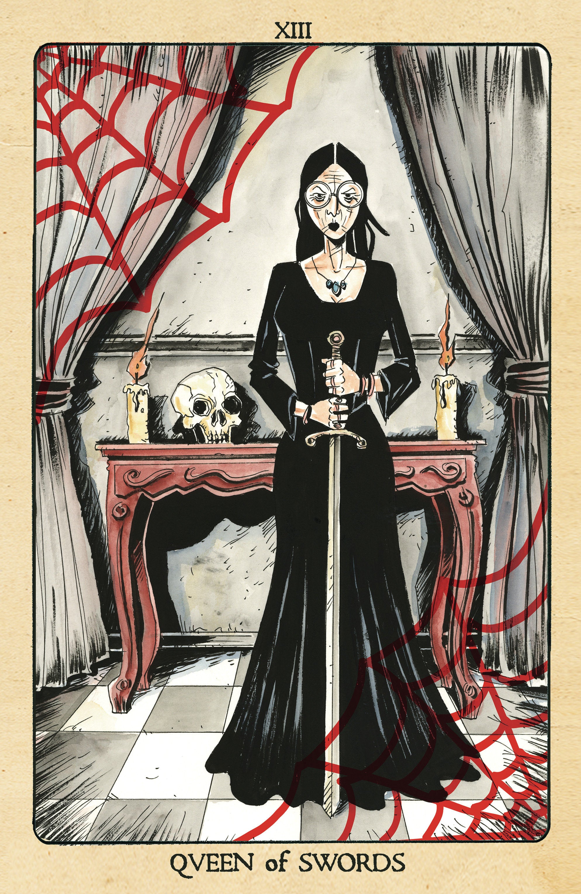 Minor Arcana #13 1:10 C Variant Edition Tarot Card Variant (Full Art, Lemire)