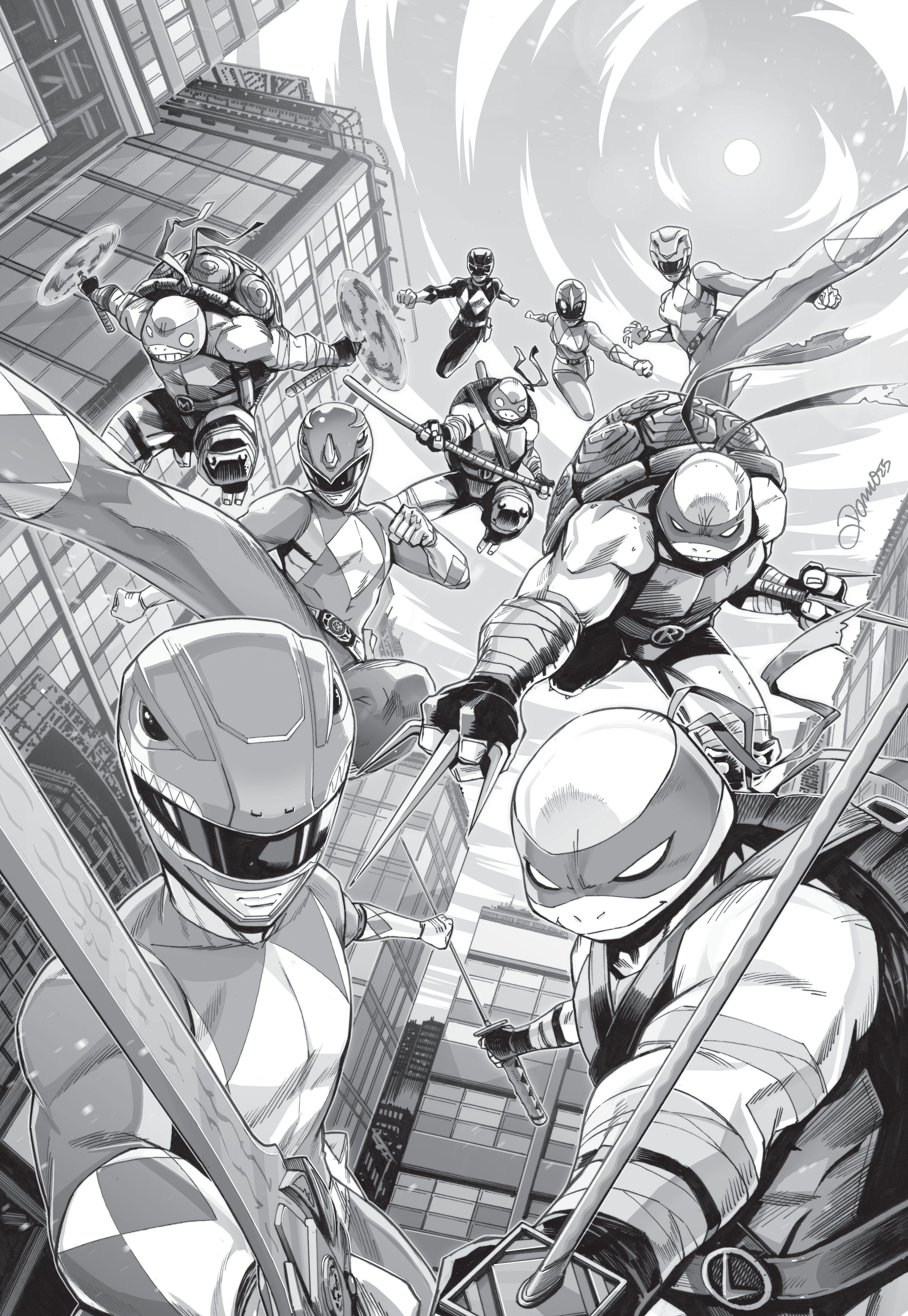 Mighty Morphin Power Rangers/ Teenage Mutant Ninja Turtles III #1 G 1:10 Variant Edition (Full Art, Zonno)