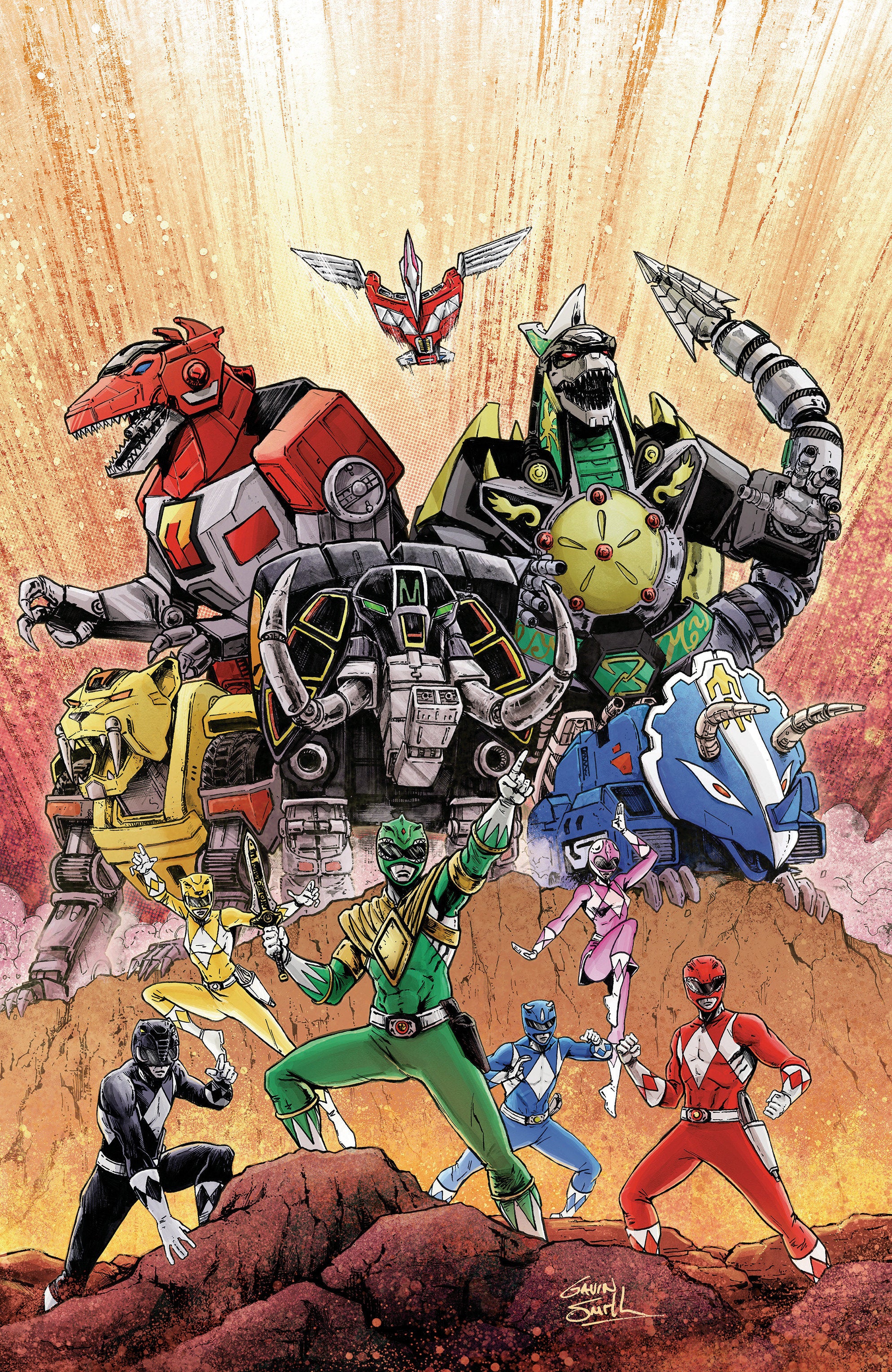 Mighty Morphin Power Rangers: Zord Quest #1 1:10 D Variant Edition (Full Art, Smith)