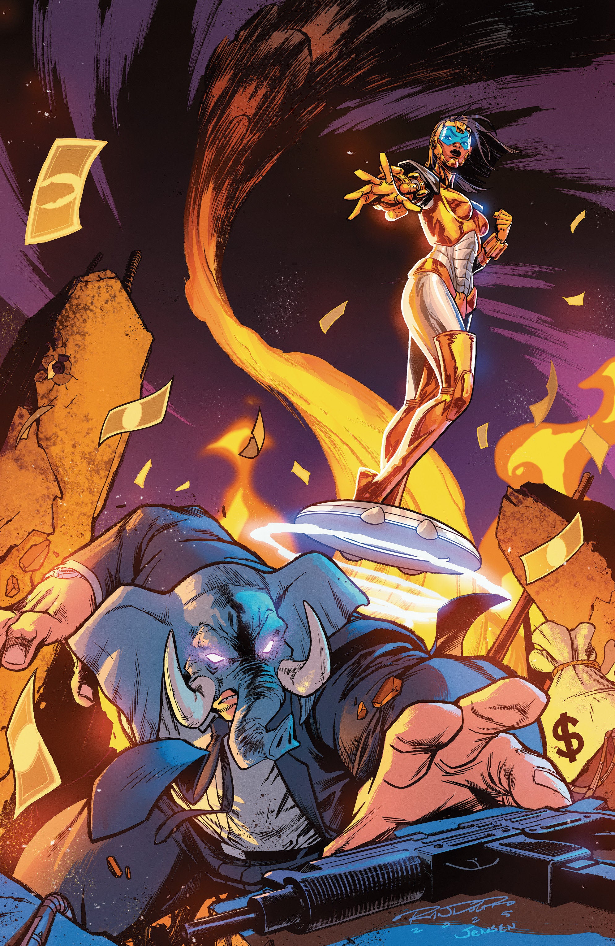 The Center Holds #1 1:10 C Variant Edition (Full Art, Randolph)