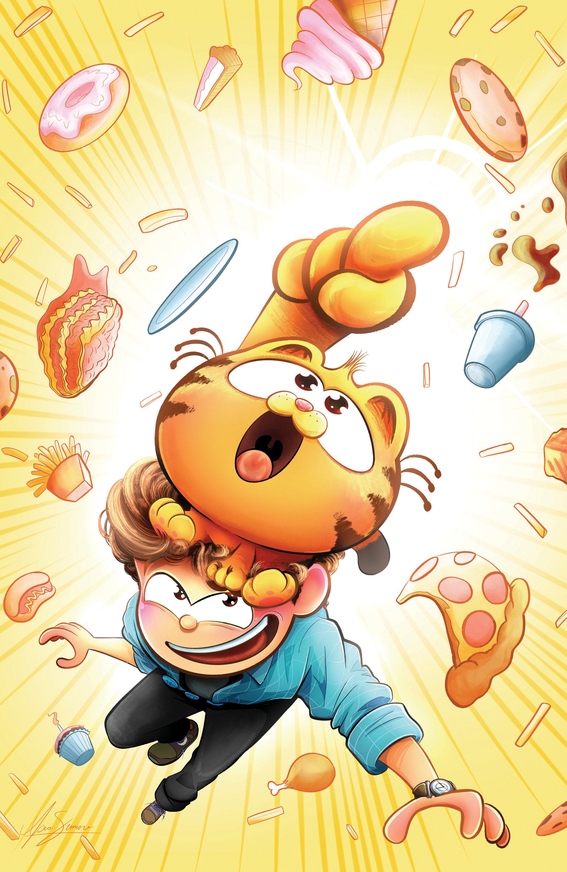 Baby Garfield #1 1:15 F Variant Edition (Full Art, Simone)
