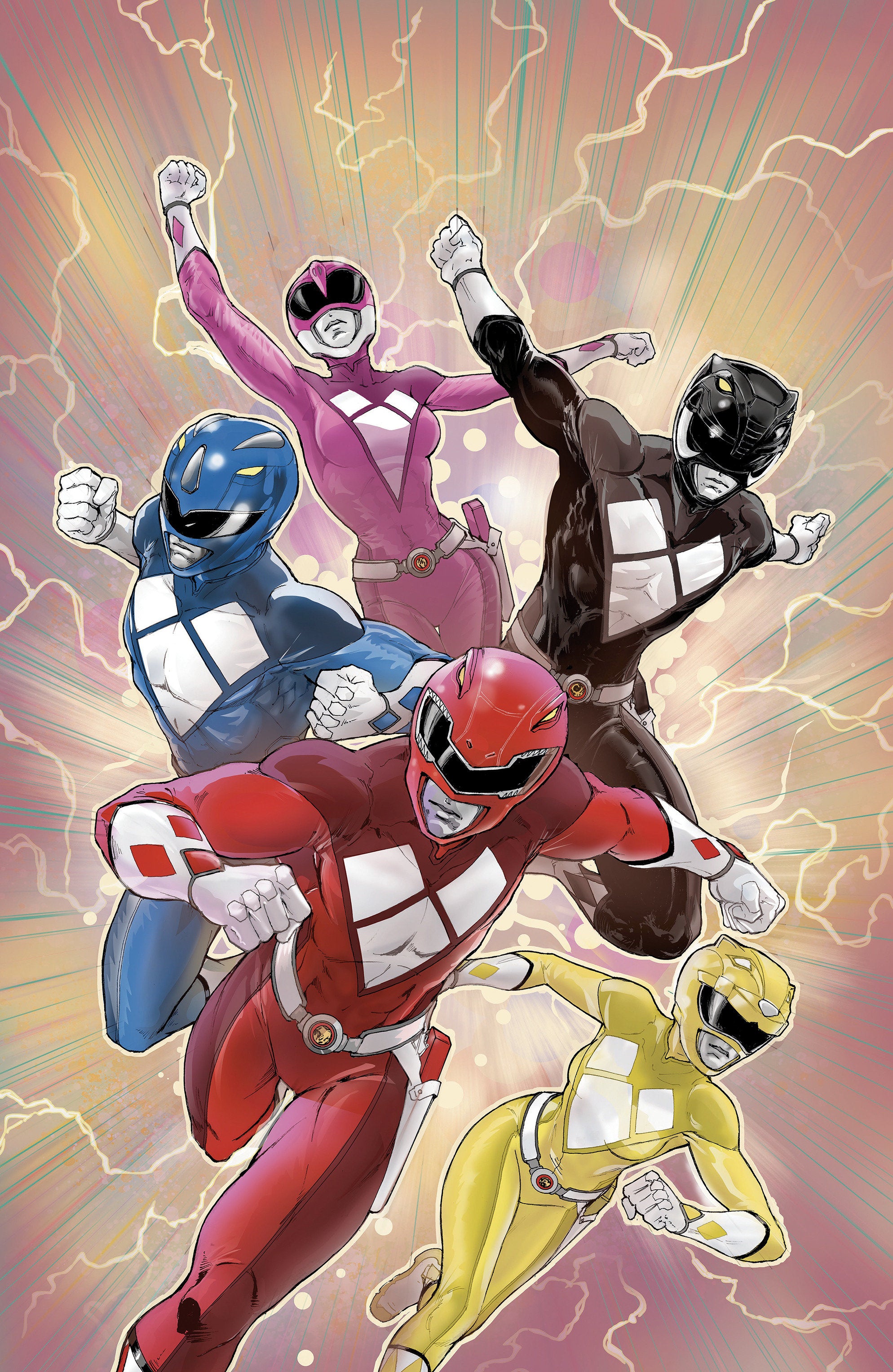 Mighty Morphin Power Rangers (2026) #1 1:10 F Variant Edition Foil Variant (Full Art, Foil, Griffith)