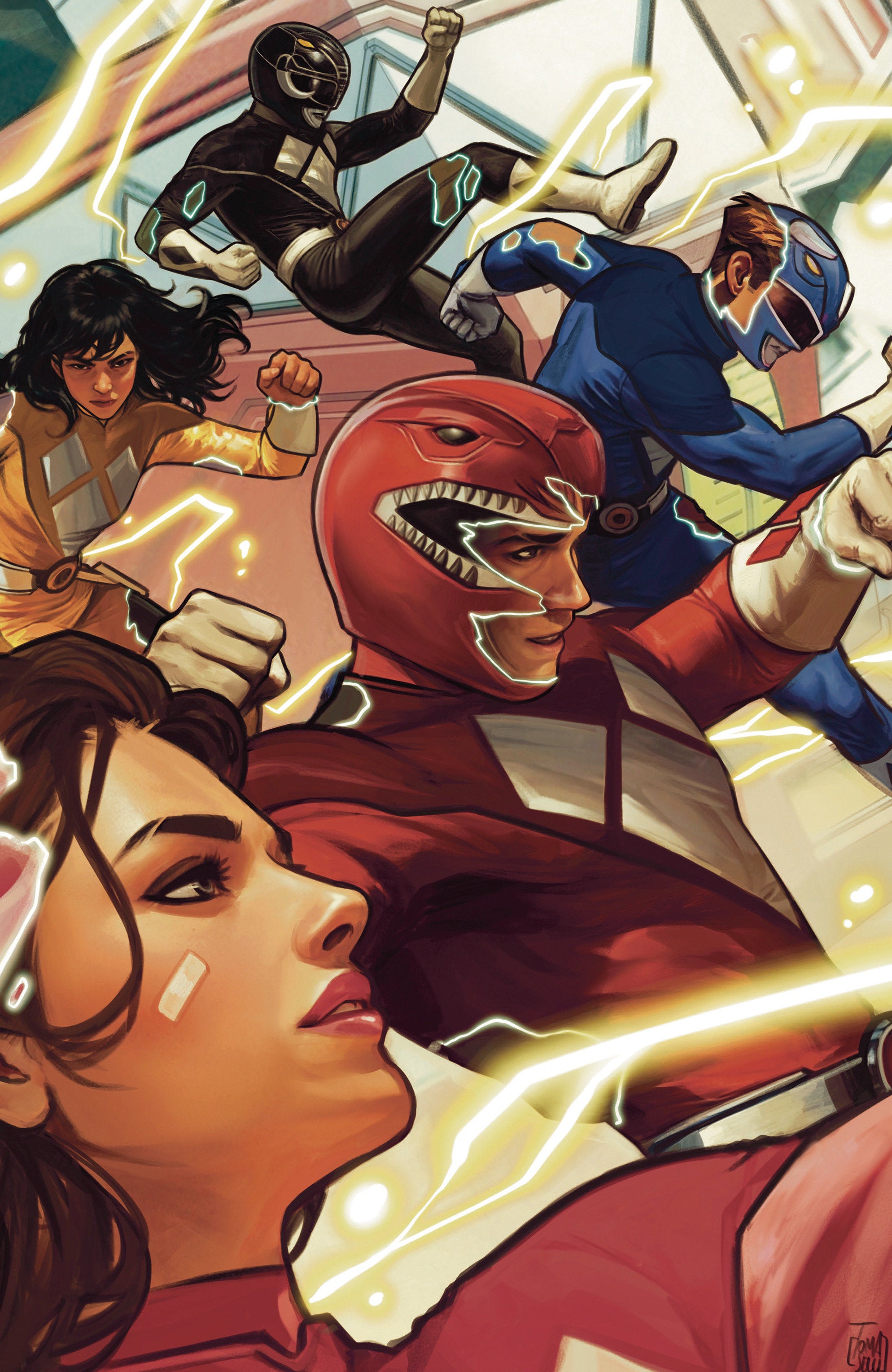 Mighty Morphin Power Rangers (2026) #1 1:25 H Variant Edition Variant (Full Art, Tomaselli)