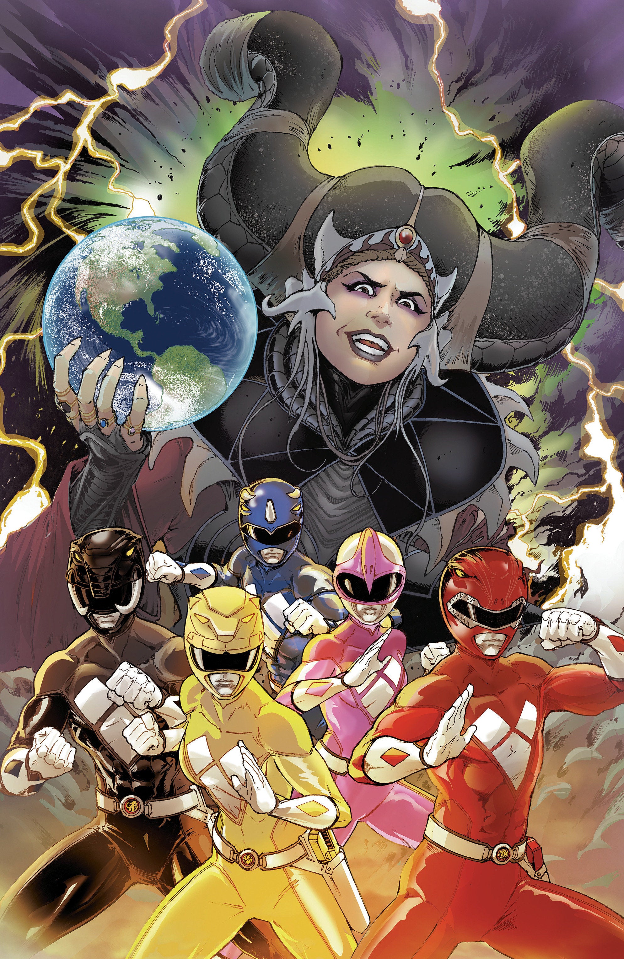Mighty Morphin Power Rangers (2026) #2 1:10 F Variant Edition Foil Variant (Full Art, Foil, Griffith)