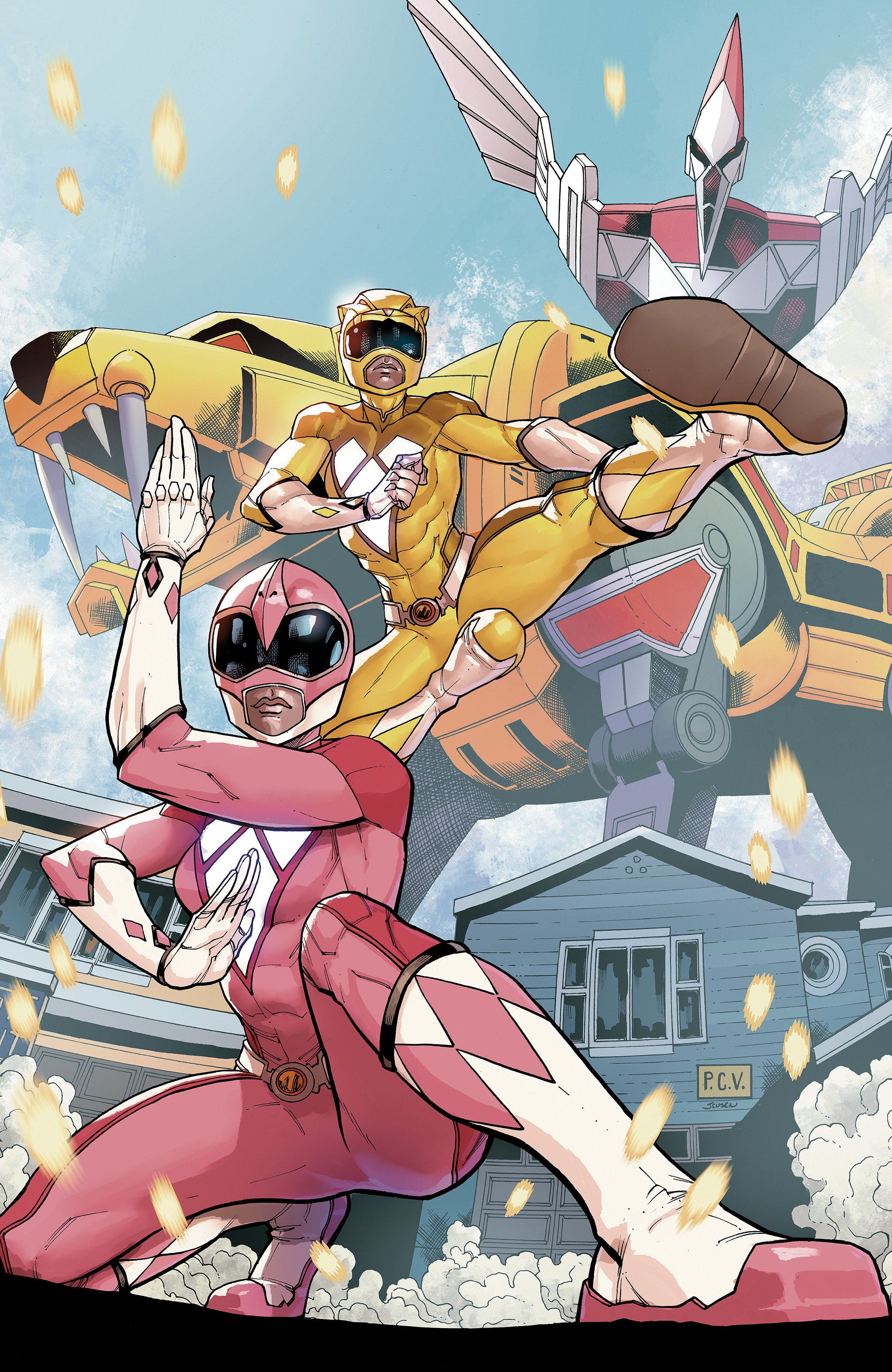 Mighty Morphin Power Rangers (2026) #3 1:10 F Variant Edition Foil Variant (Full Art, Foil, Sevy)