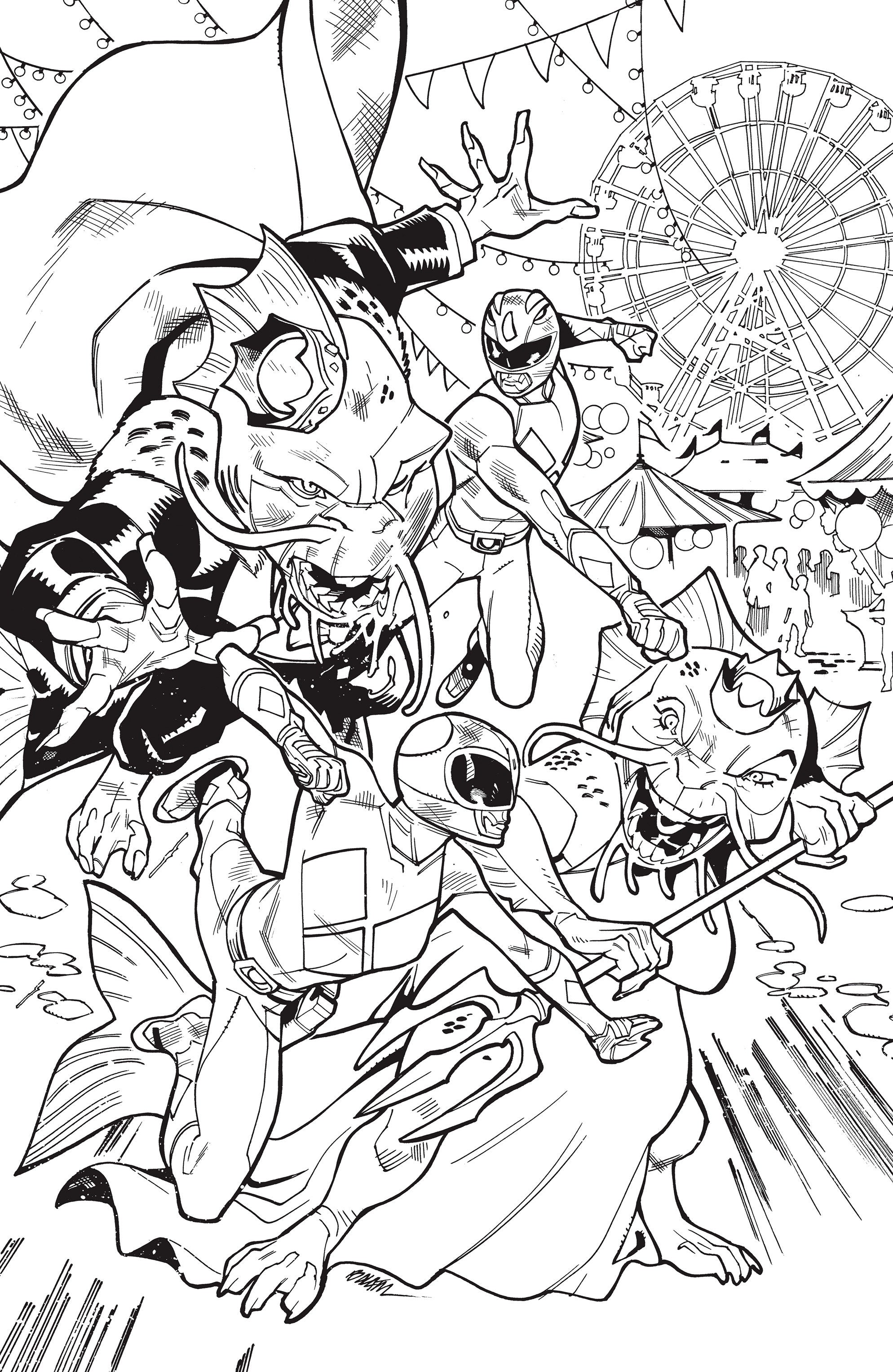 Mighty Morphin Power Rangers (2026) #4 1:25 H Variant Edition Variant (Full Art, Balám)