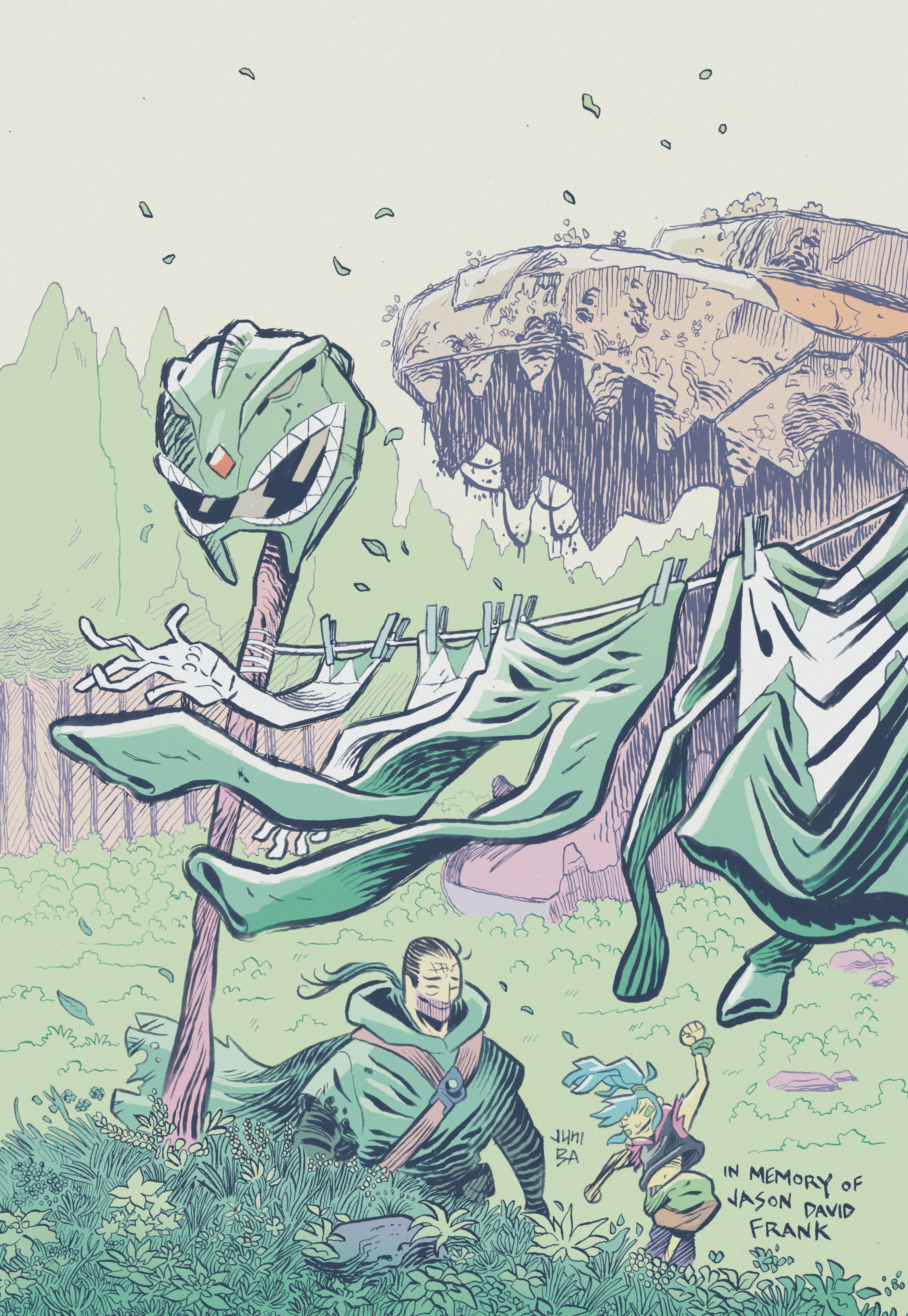 Power Rangers Green #1 H 1:20 Variant Edition Variant (Full Art, Ba)