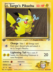 Lt. Surge's Pikachu - Lightning