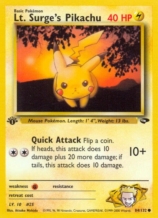 Lt. Surge's Pikachu - Lightning