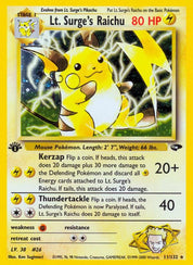 Lt. Surge's Raichu - Lightning