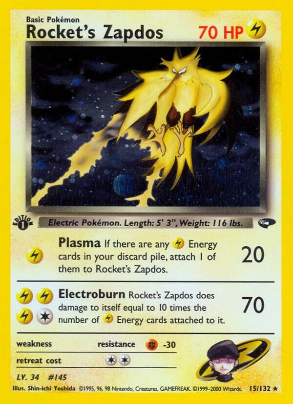 Rocket's Zapdos  - Lightning