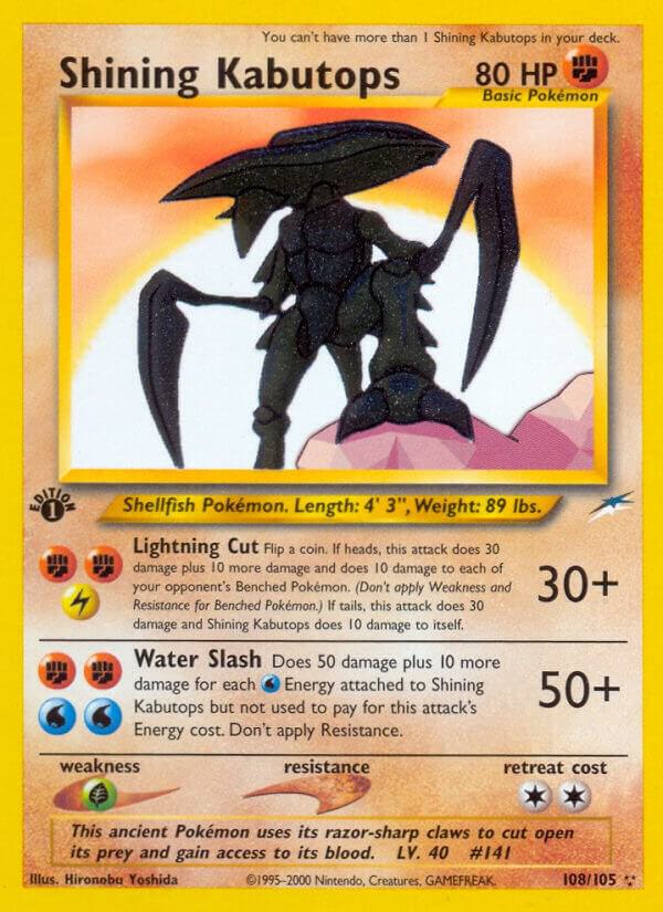 Shining Kabutops - Fighting