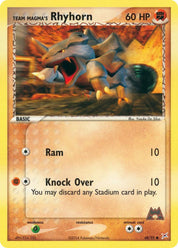 Team Magma's Rhyhorn - Fighting