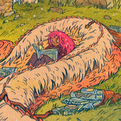 The Book Dragon Riso Print - Natalie Andrewson
